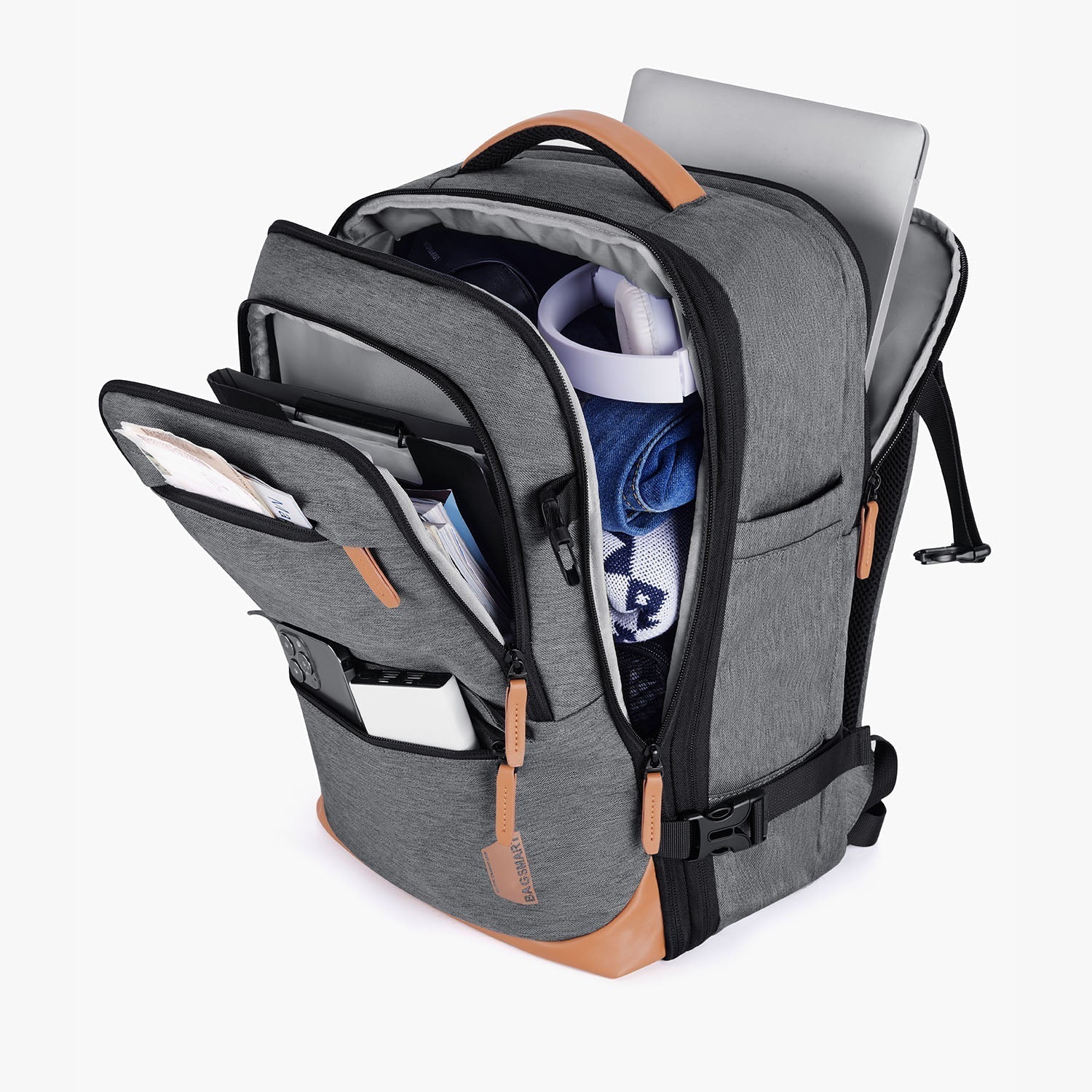 Falco 40L – erweiterbarer, flugtauglicher Handgepäck-Reiserucksack - Image 9