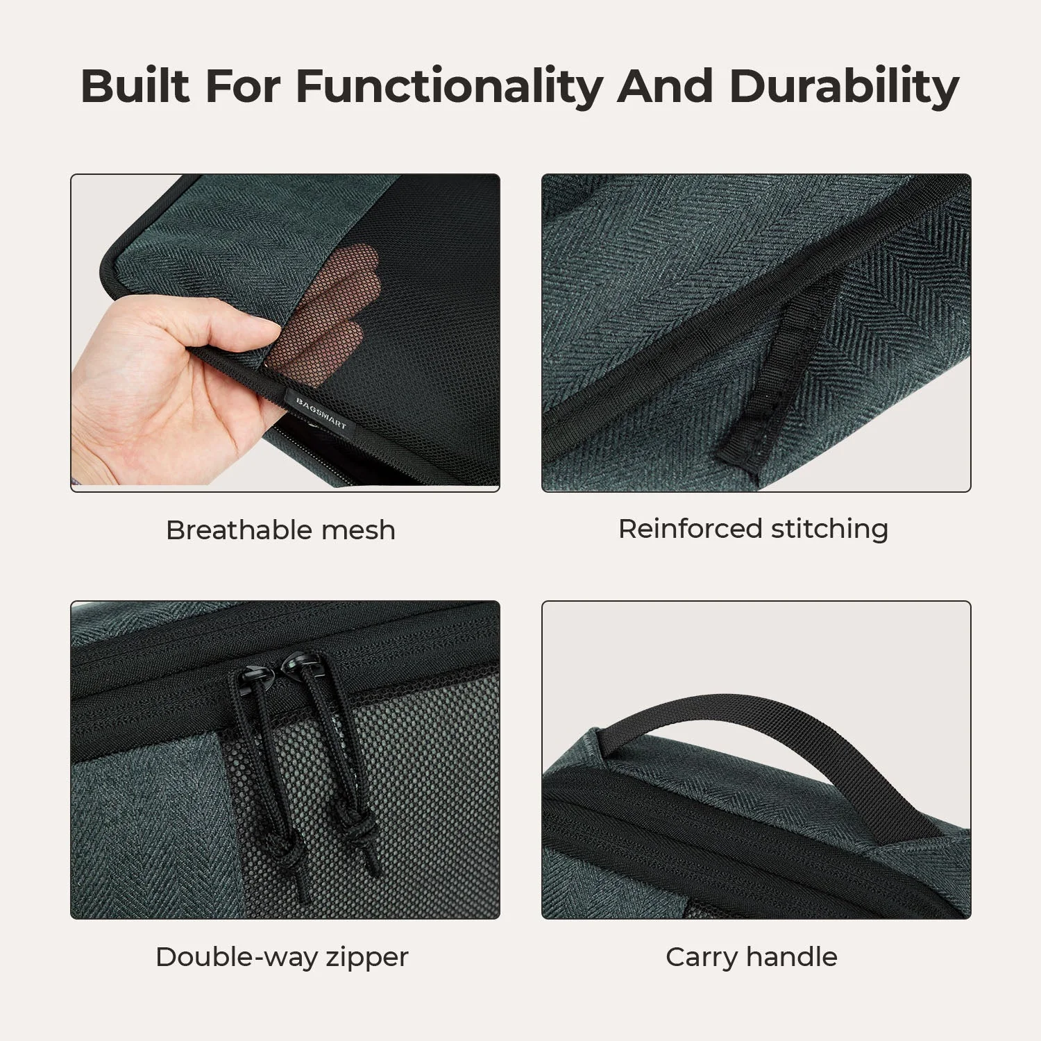 6PCS Compression Travel Packing Cubes for Suitcases - Image 16