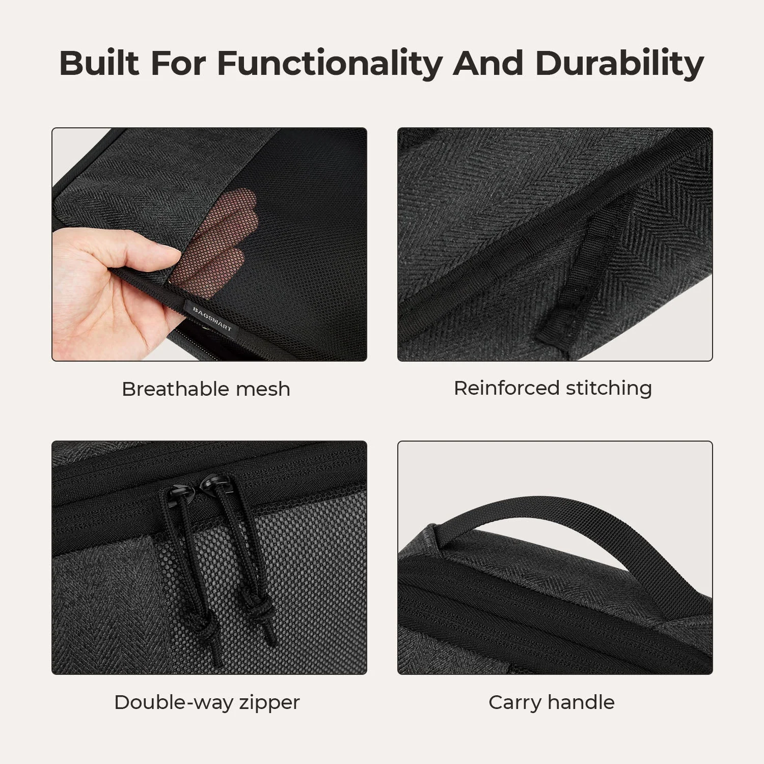 6PCS Compression Travel Packing Cubes for Suitcases - Image 5
