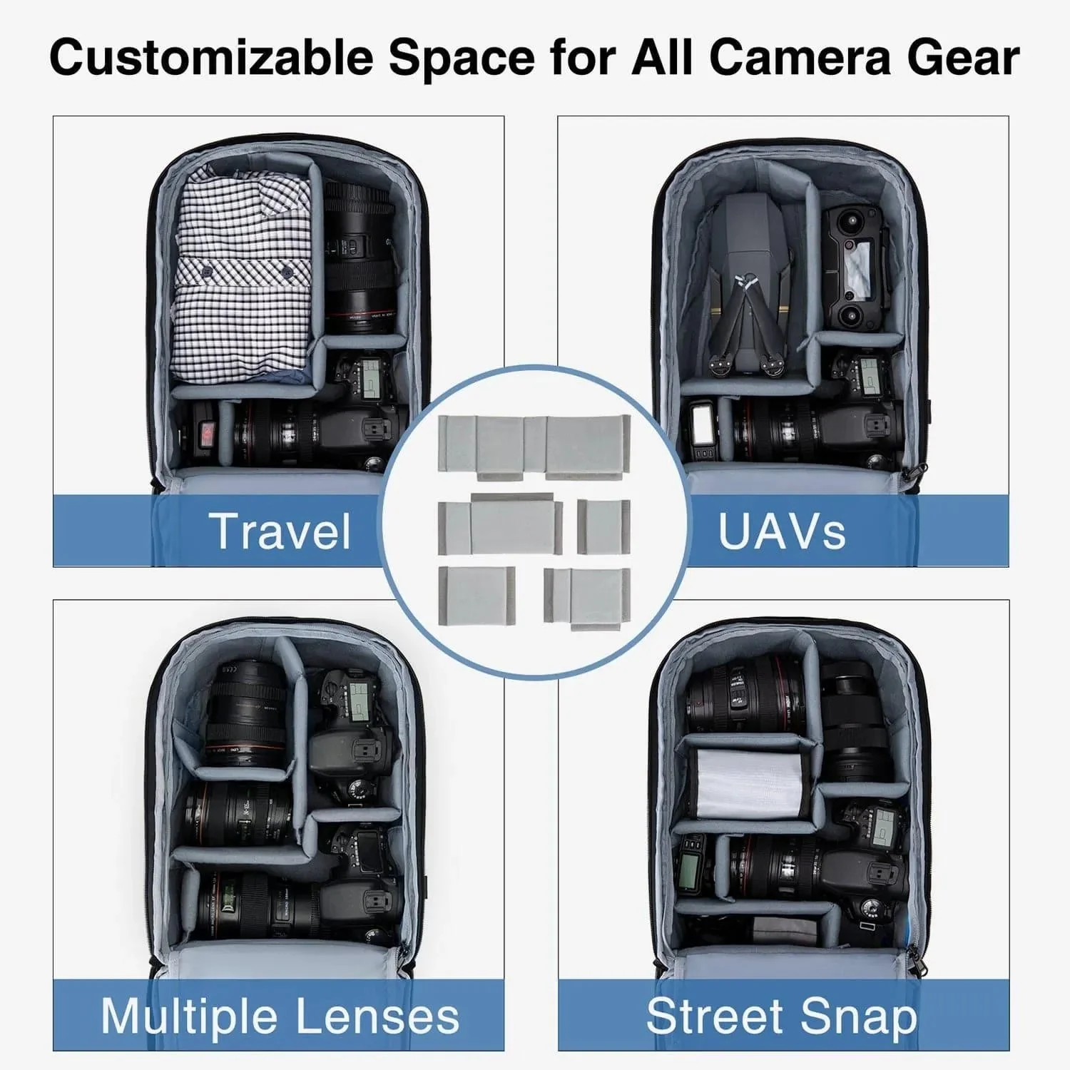 Anti-Theft Waterproof Camera Case Laptop Bag - Image 6