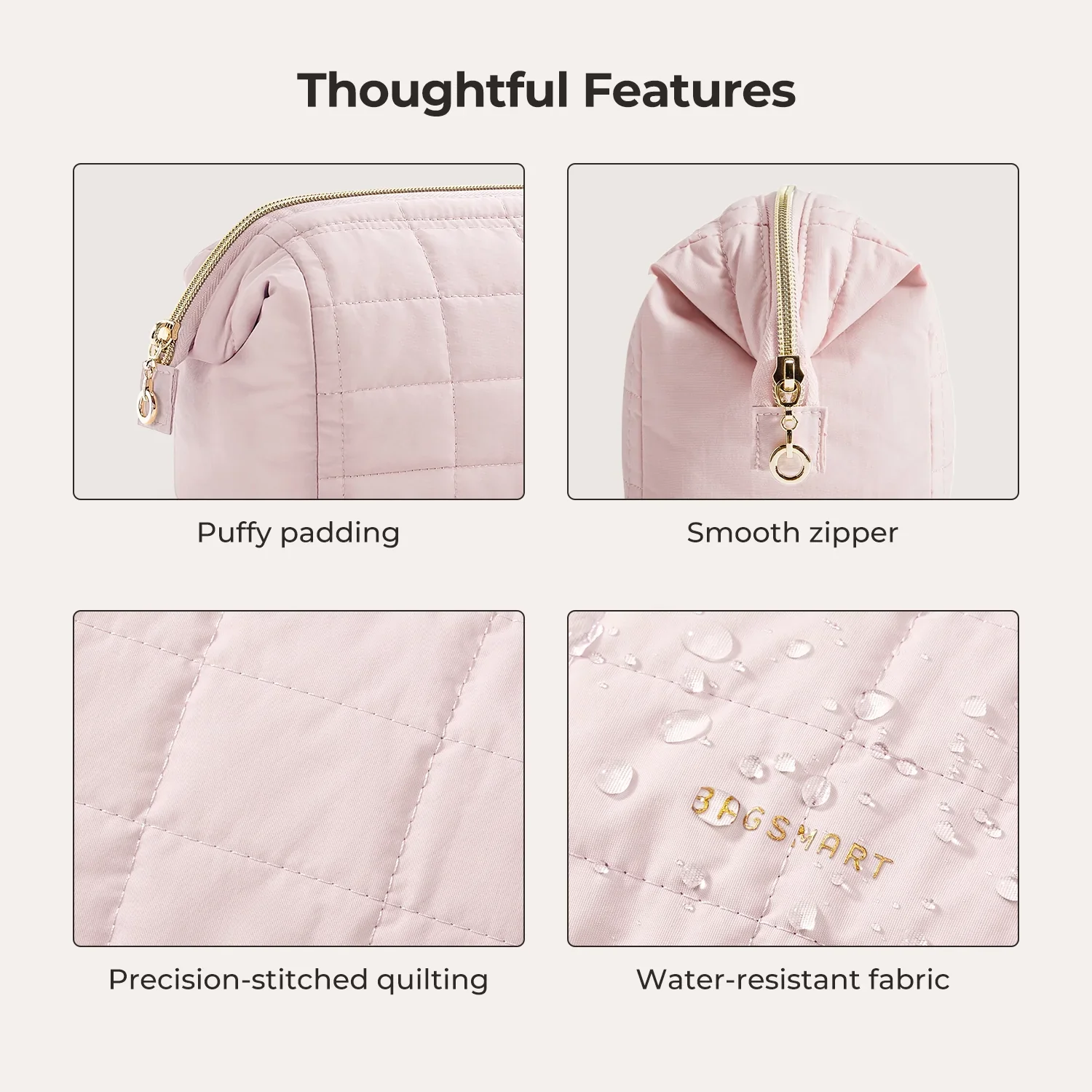 Bagsmart Puffy Makeup Bag - Image 5