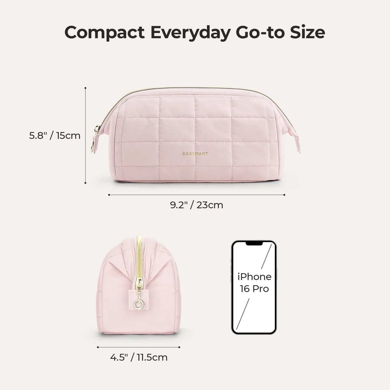 Bagsmart Puffy Makeup Bag - Image 6