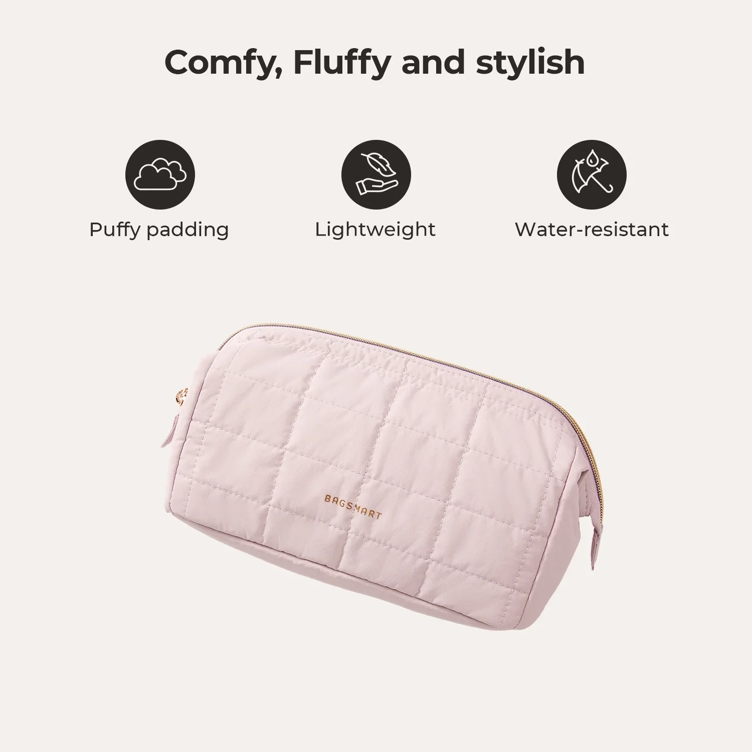 Bagsmart Puffy Makeup Bag - Image 7