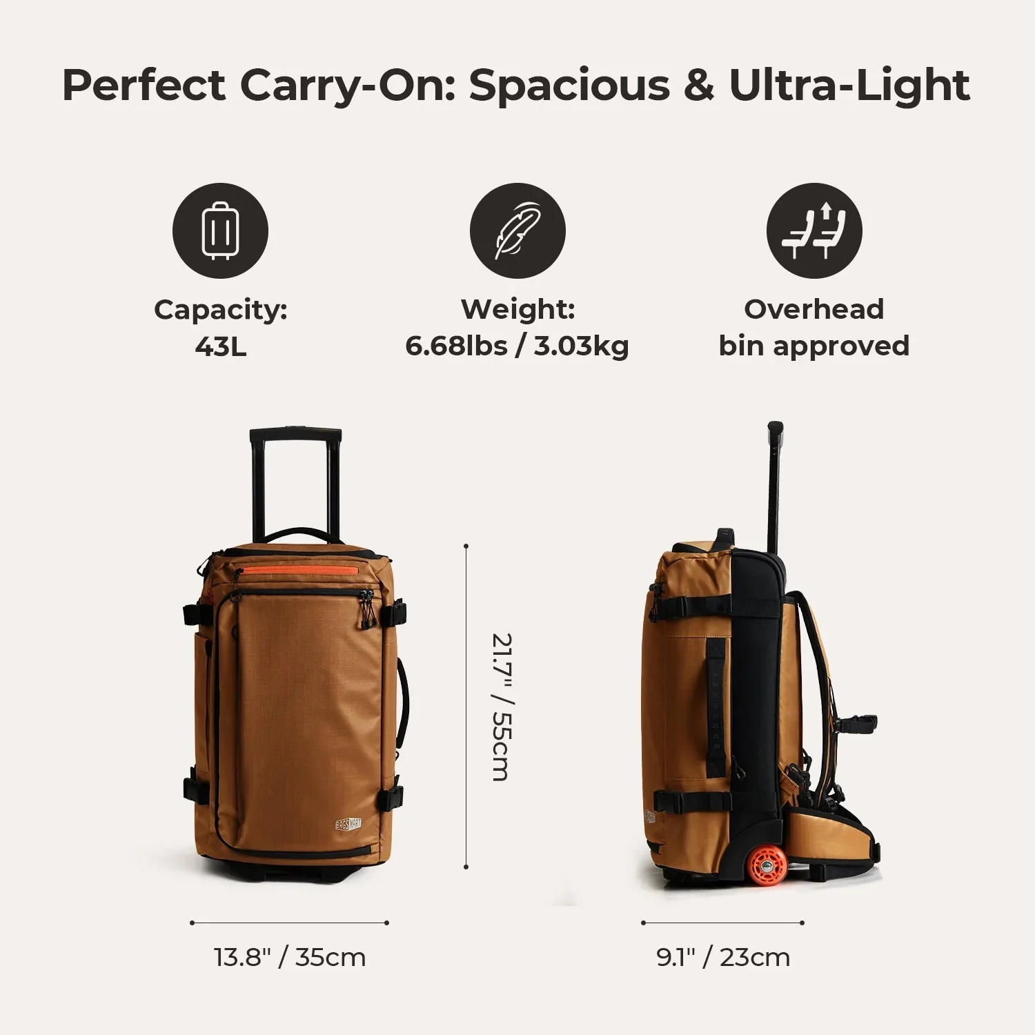 Blast Pro 43L Rucksack mit Rollen aus TPU - Image 24