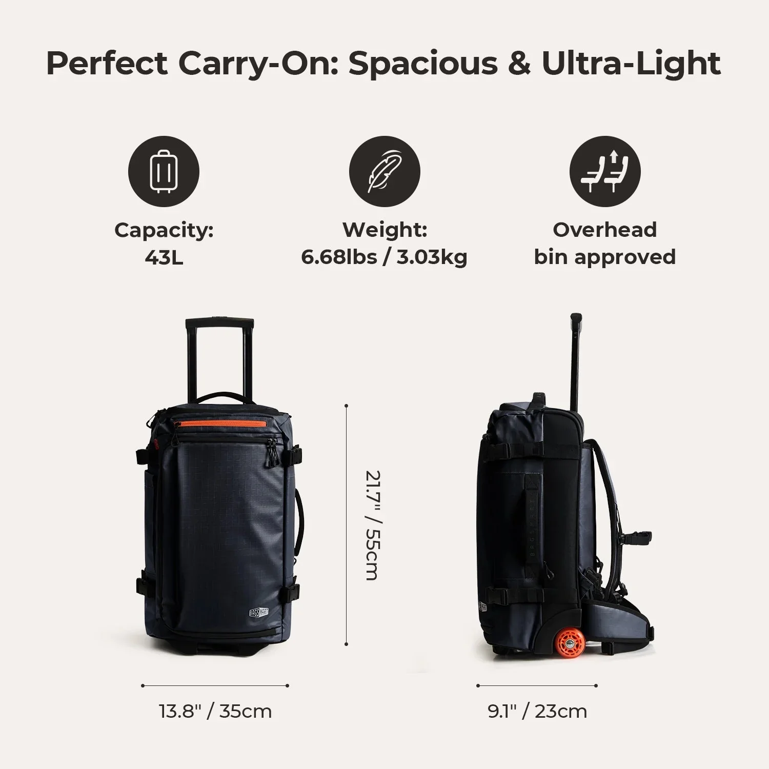 Blast Pro 43L Rucksack mit Rollen aus TPU - Image 45