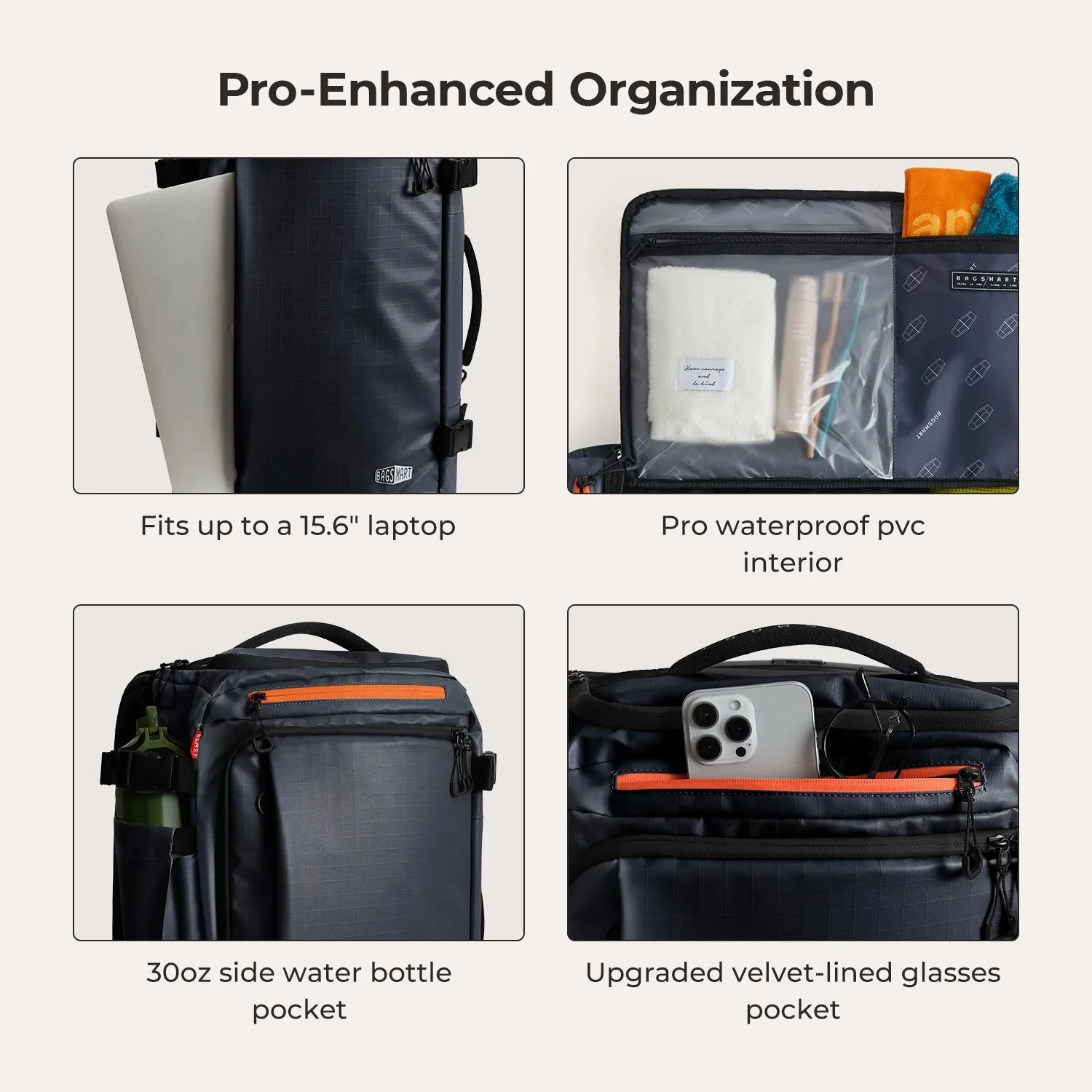 Blast Pro 43L Rucksack mit Rollen aus TPU - Image 46