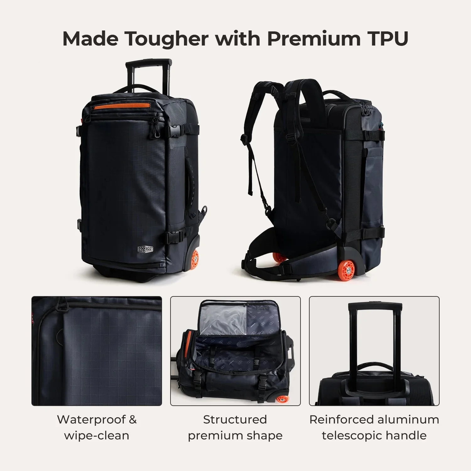 Blast Pro 43L Rucksack mit Rollen aus TPU - Image 47