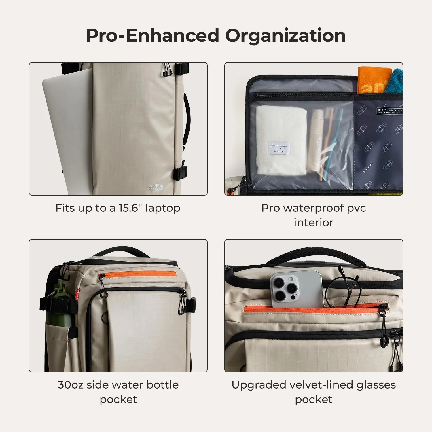 Blast Pro 43L Rucksack mit Rollen aus TPU - Image 5