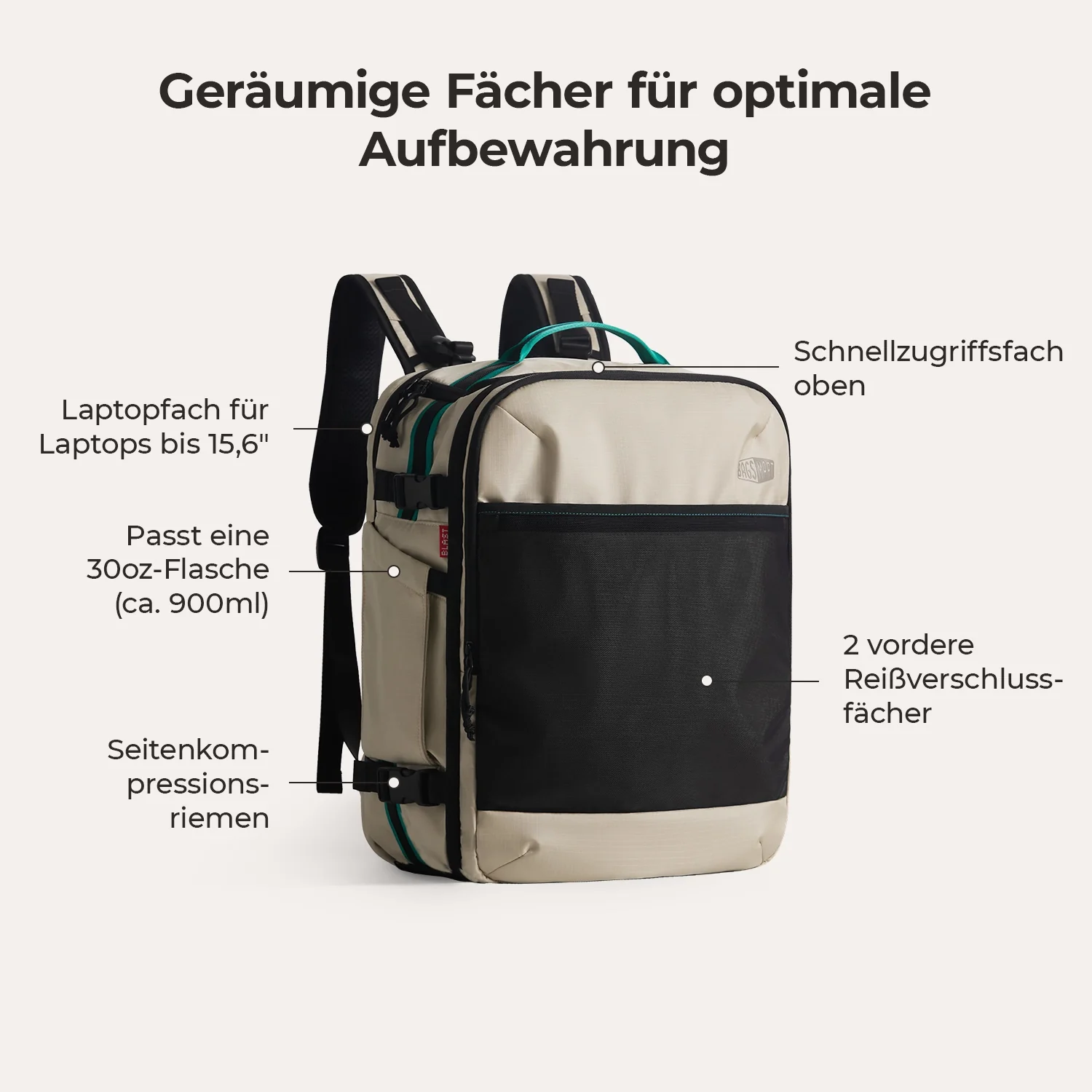 Blast Pro 40L Reiserucksack - Image 4