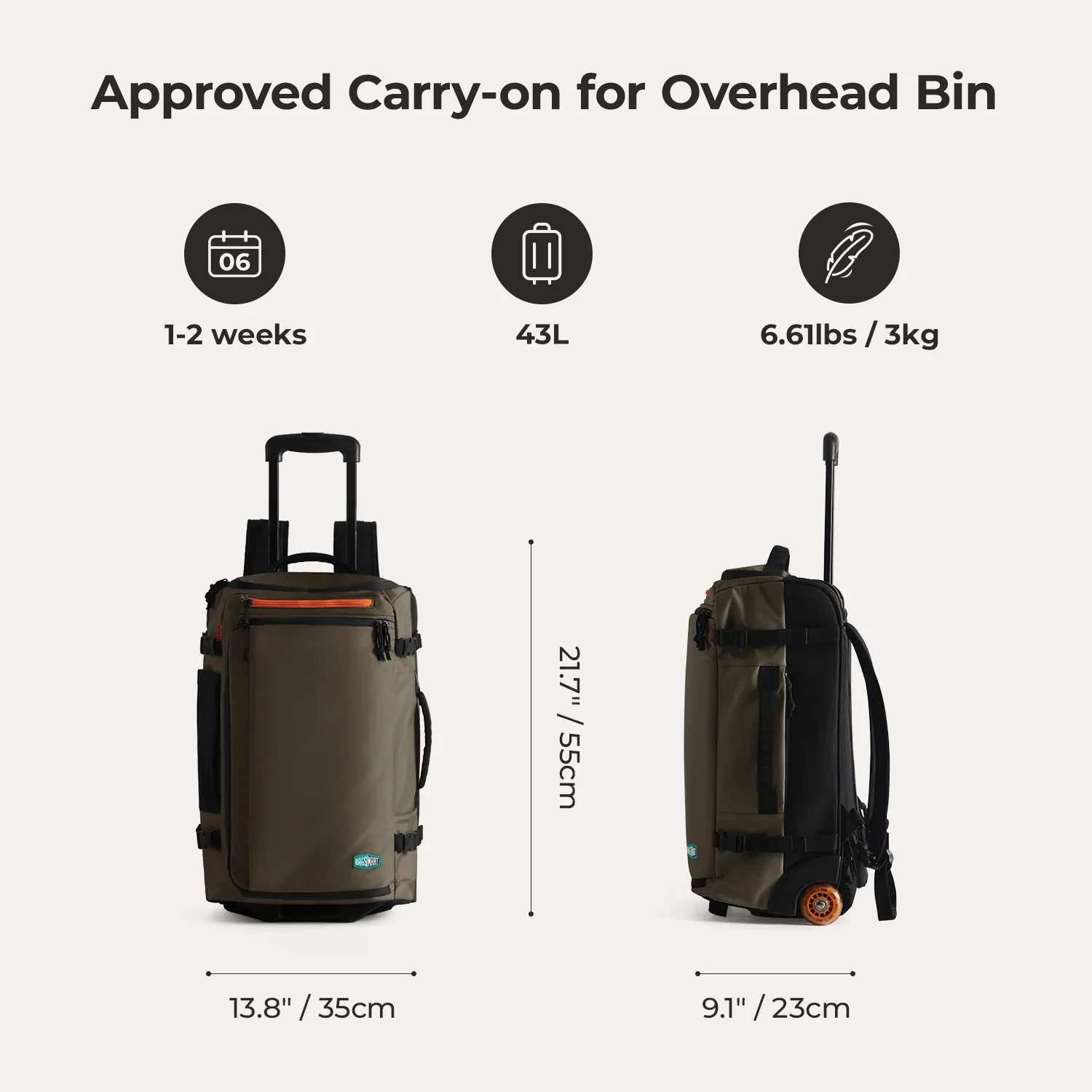 Blast 43L Rucksack mit Rollen - Image 28