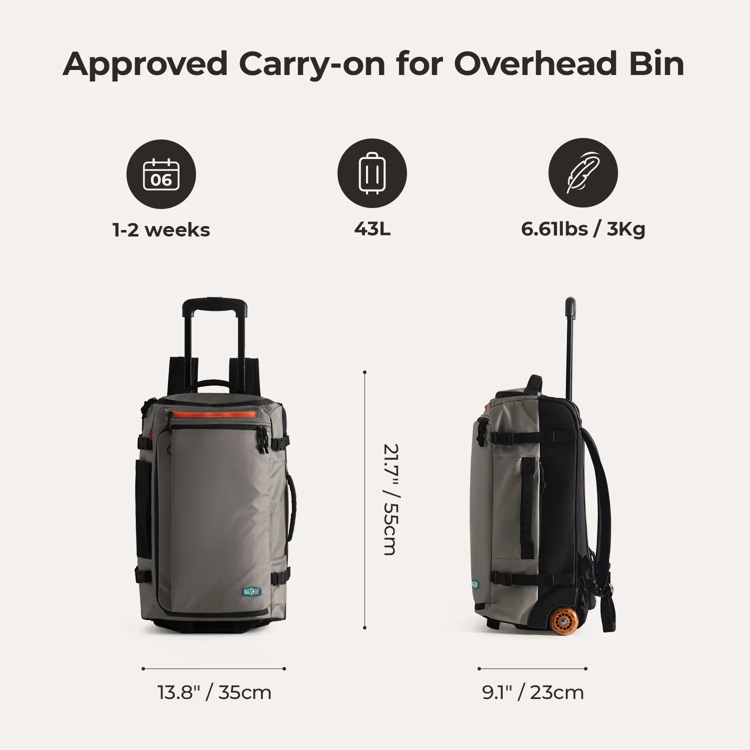 Blast 43L Rucksack mit Rollen - Image 50