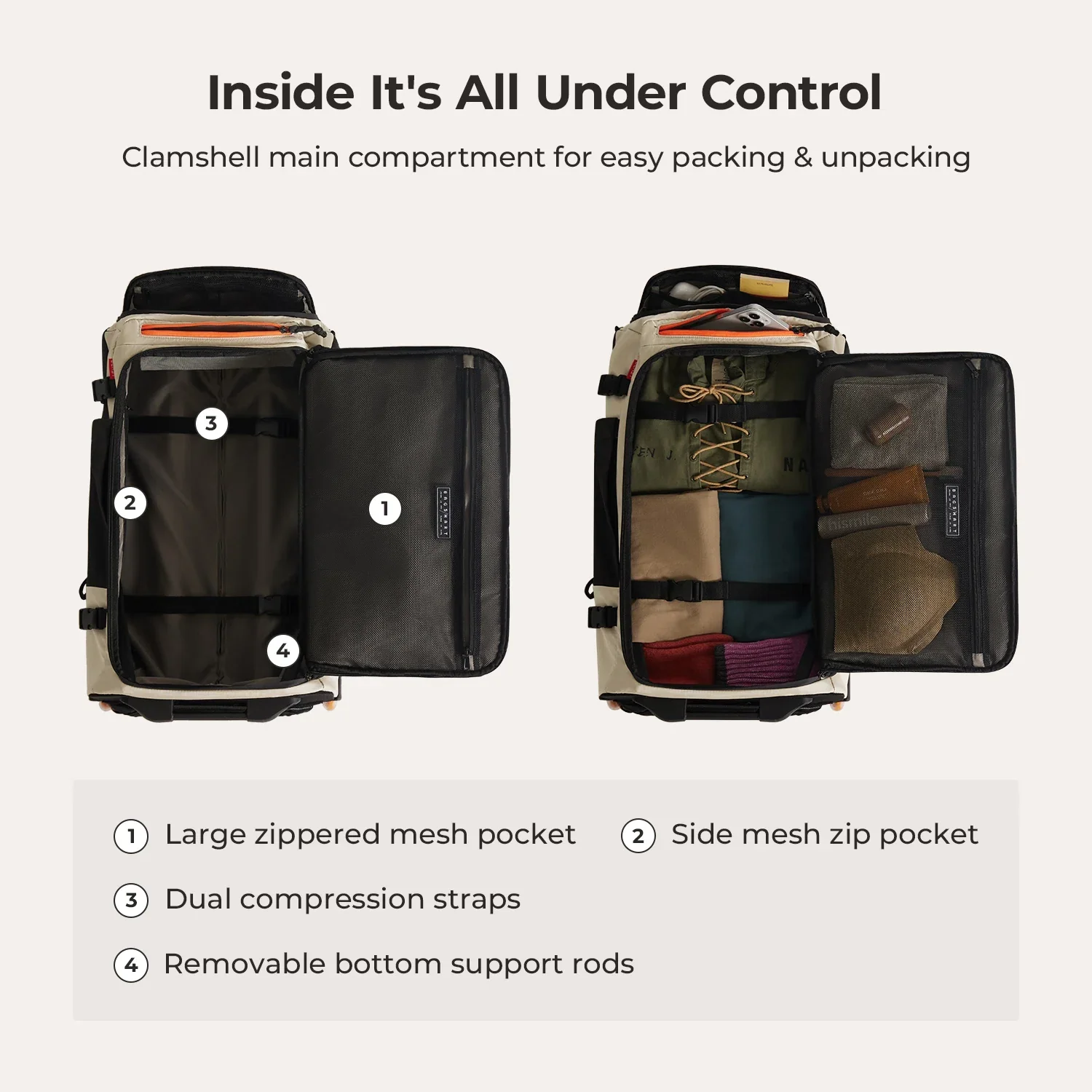 Blast 43L Rucksack mit Rollen - Image 6