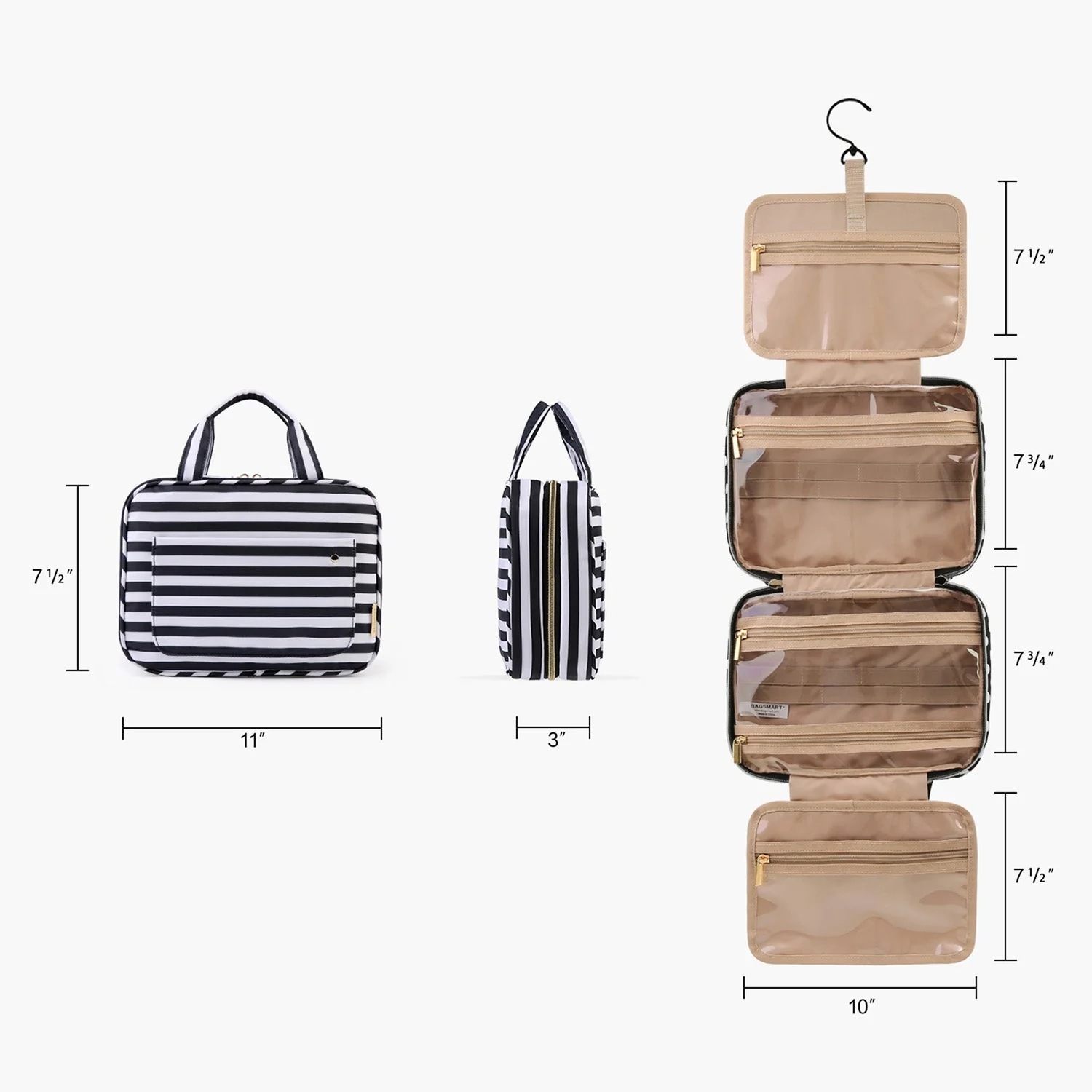 Bonchemin Stripes The Space Saver Toiletry Bag - Image 8