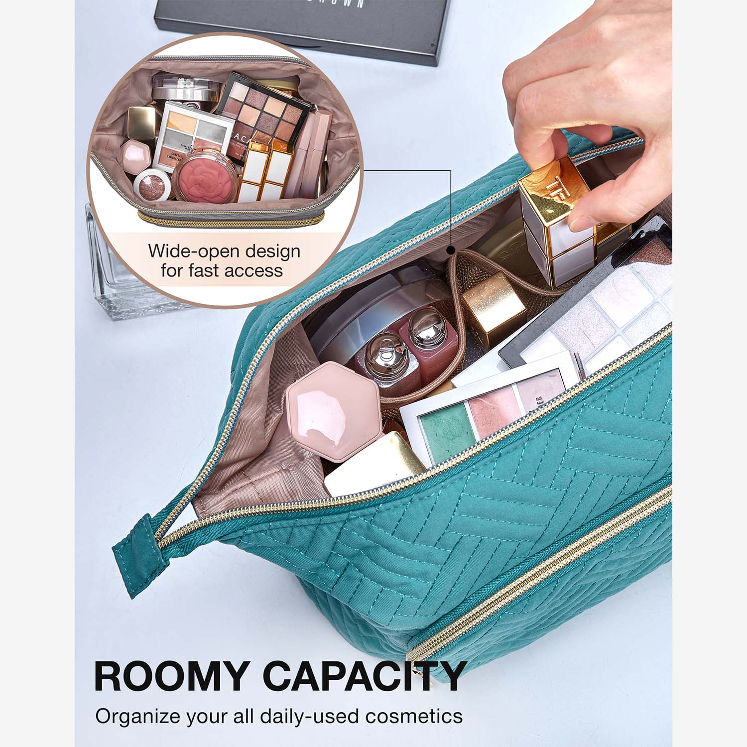 Bonchemin Beauty Voyager Travel Makeup Bag - Image 21