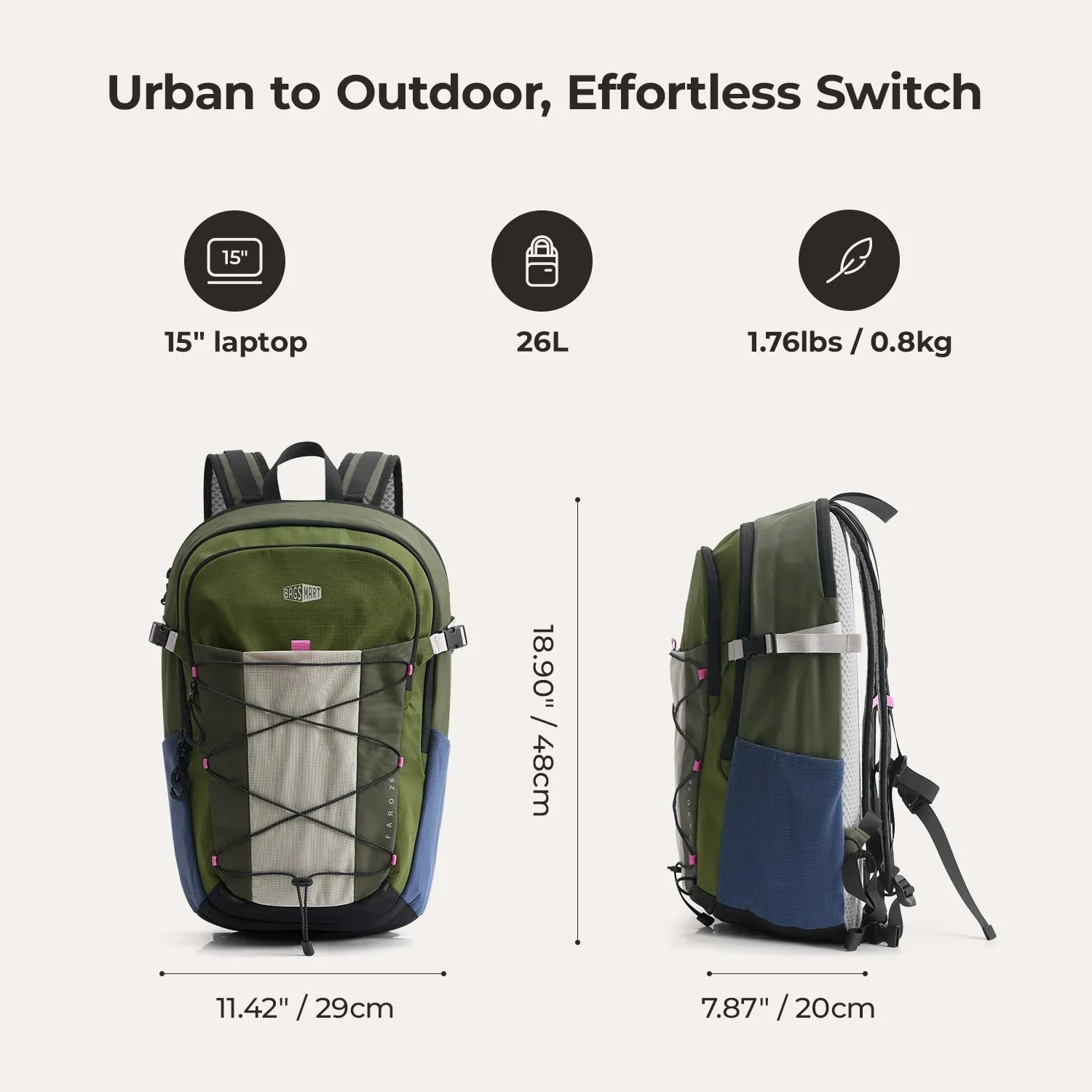 Faro Outdoor Rucksack 26 - Image 3