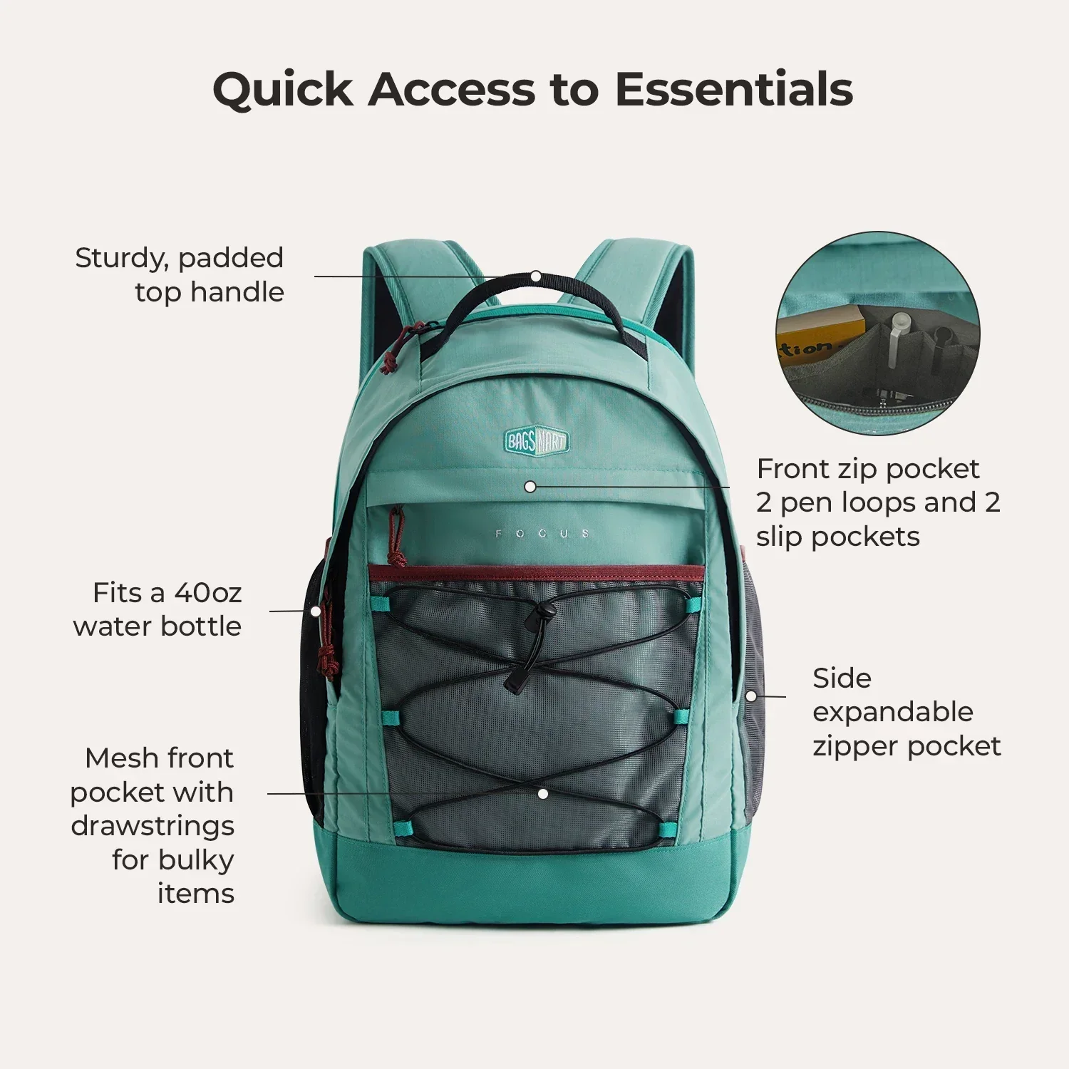 Focus Rucksack für 15.6" Laptop - Image 31