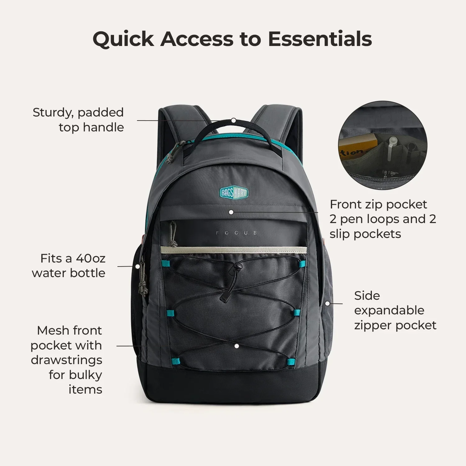 Focus Rucksack für 15.6" Laptop - Image 52