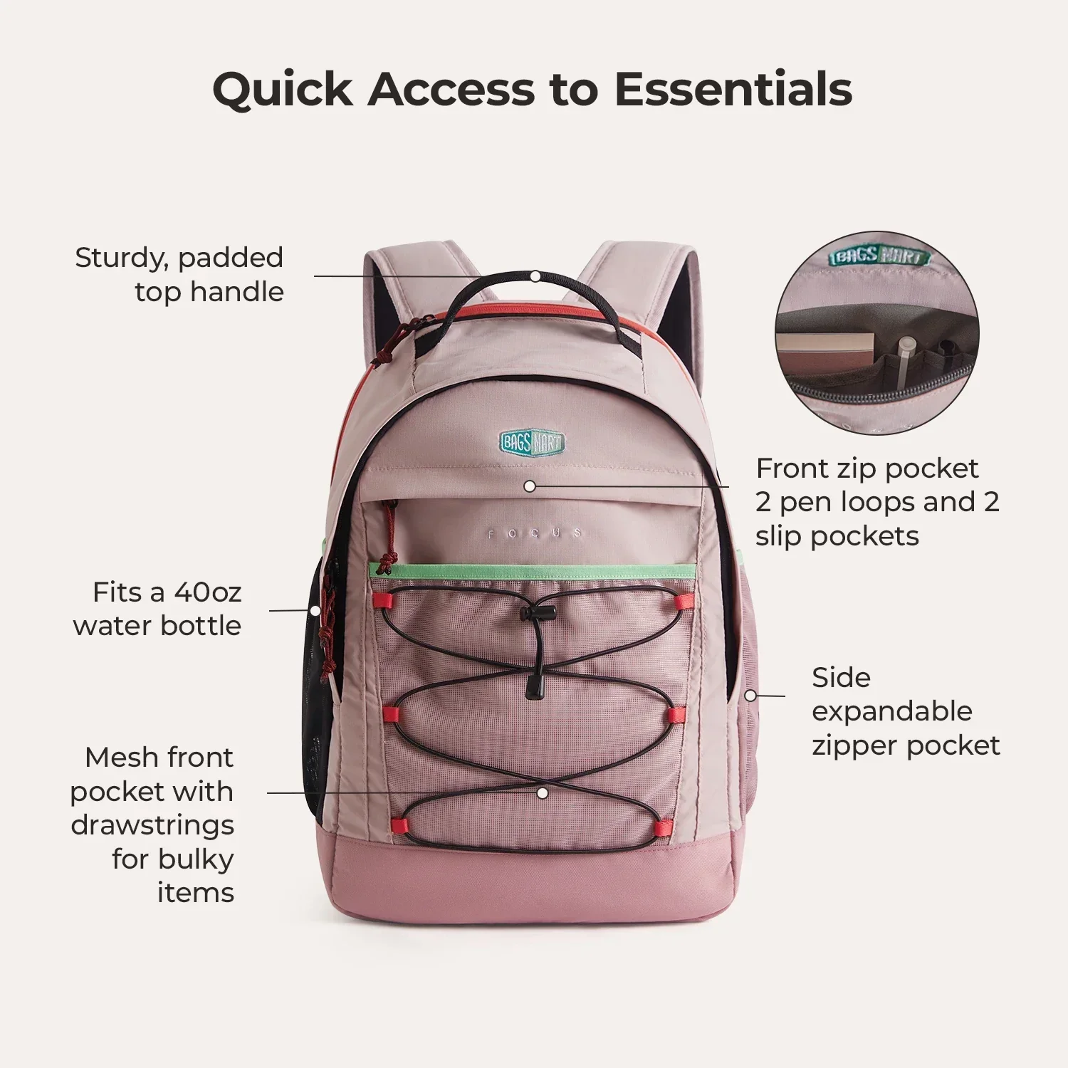 Focus Rucksack für 15.6" Laptop - Image 9