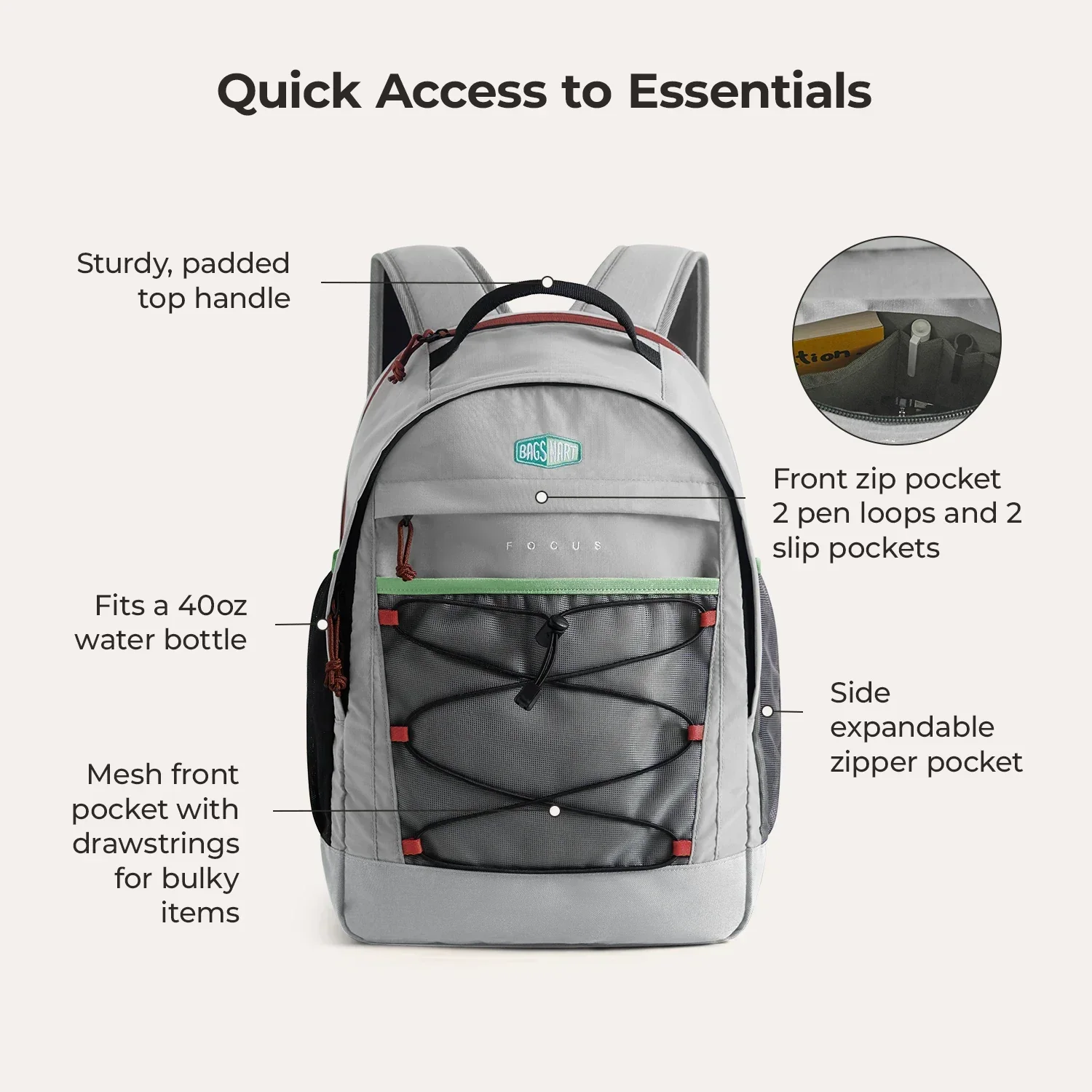 Focus Rucksack für 15.6" Laptop - Image 94