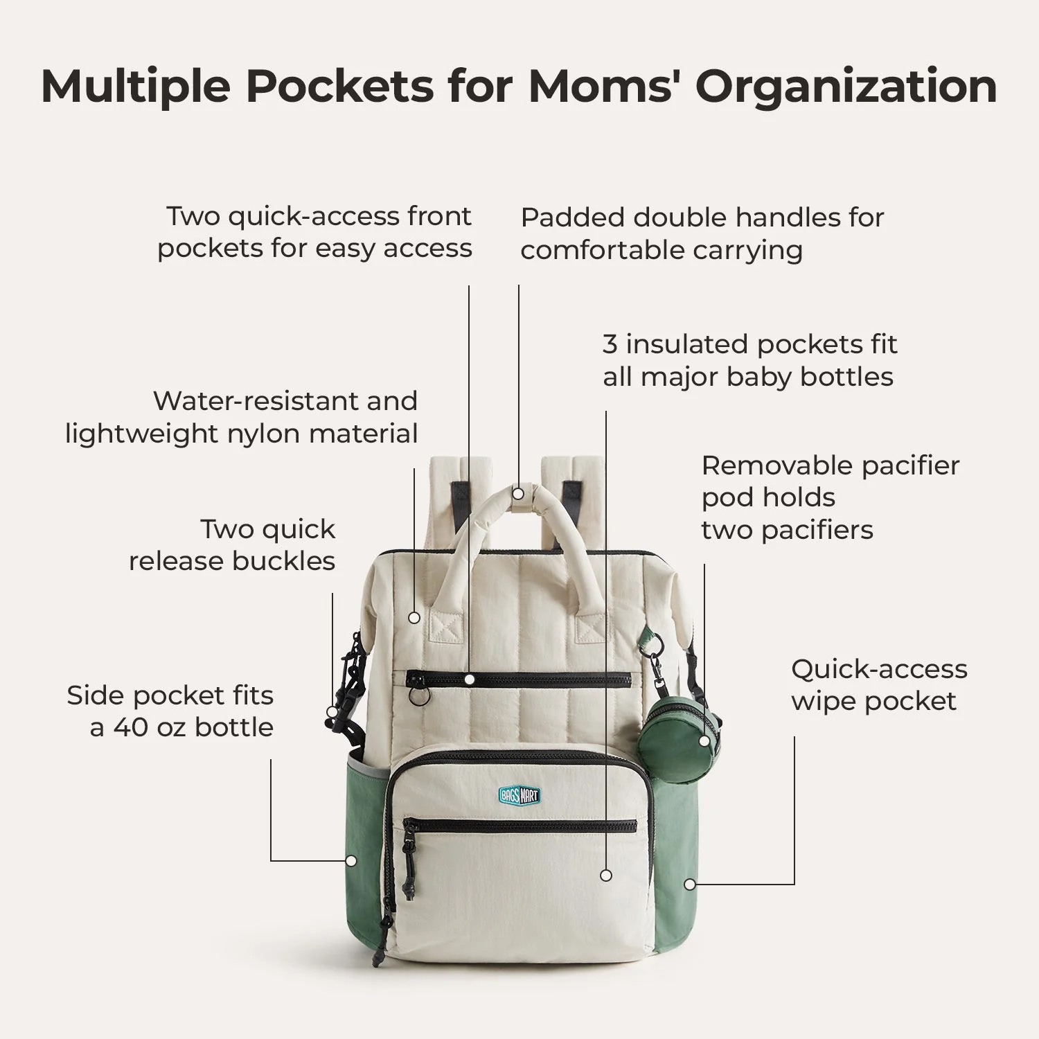 Paz 25L Diaper Backpack - Image 12