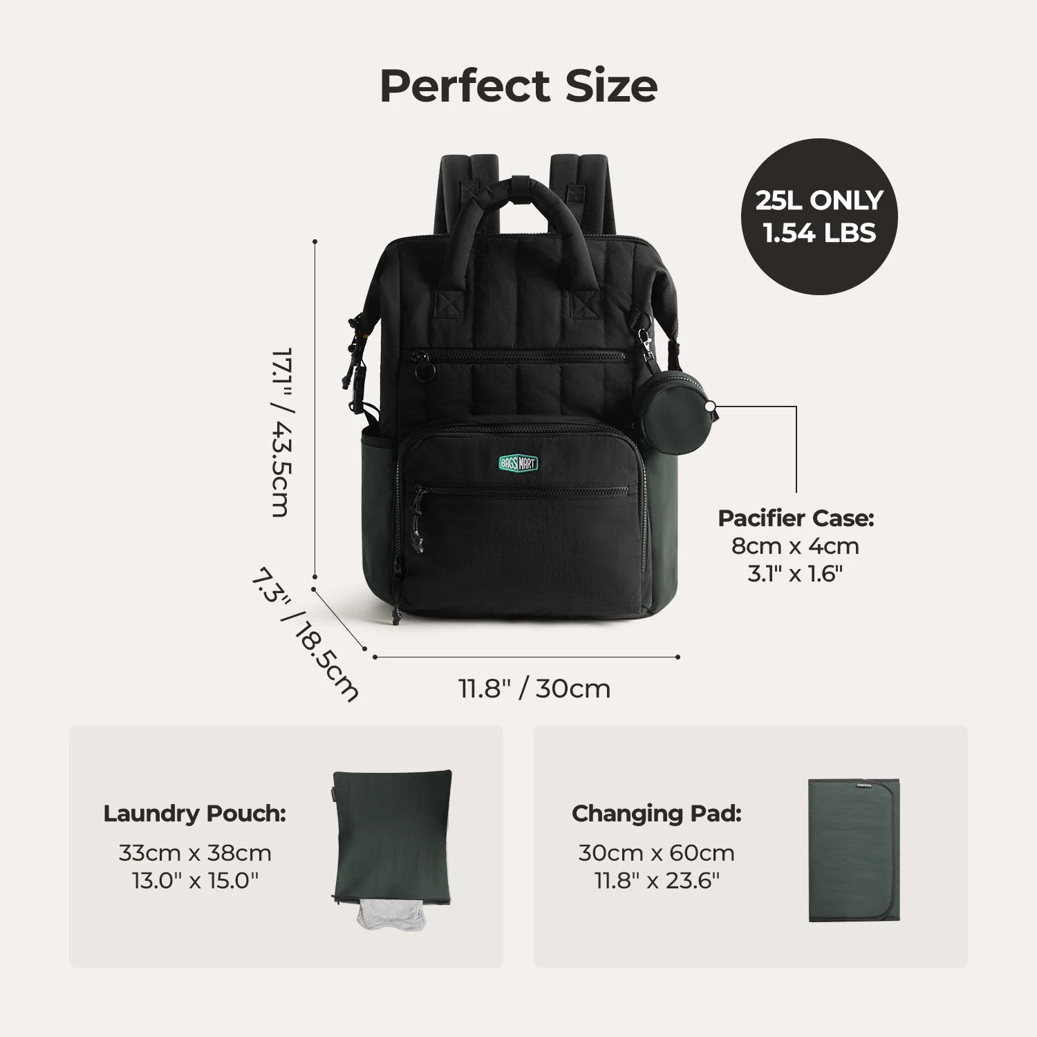 Paz 25L Diaper Backpack - Image 48