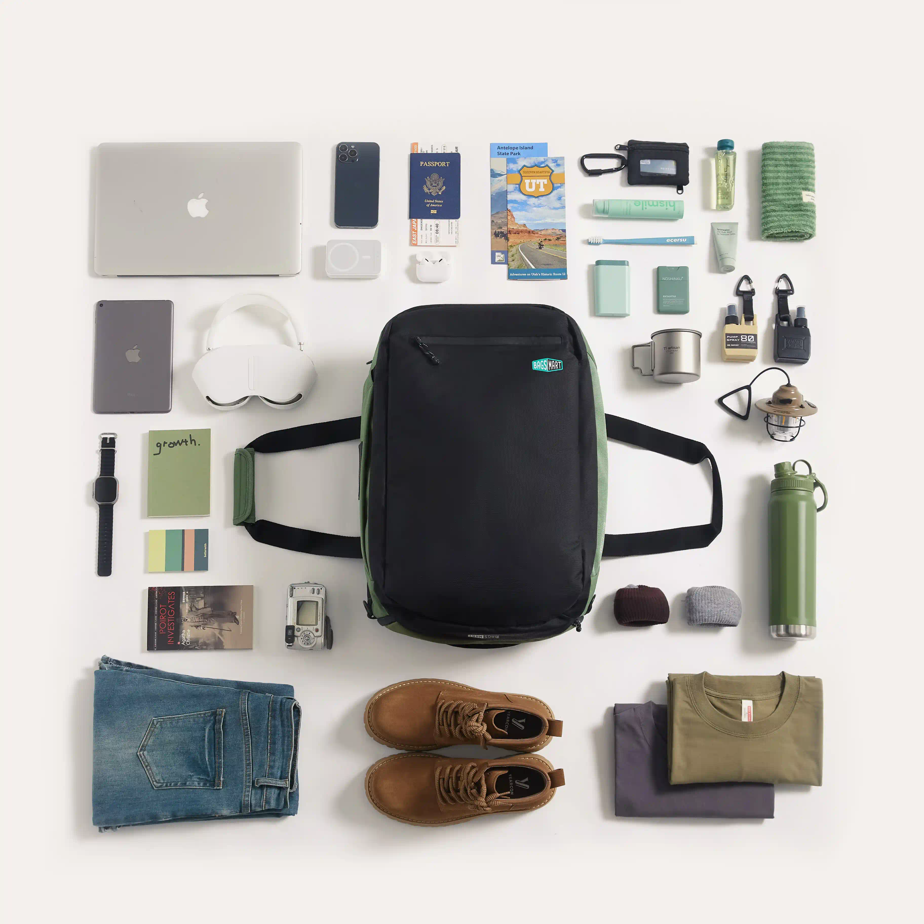 Paz 43L Carry On Travel Duffle Backpack - Image 14