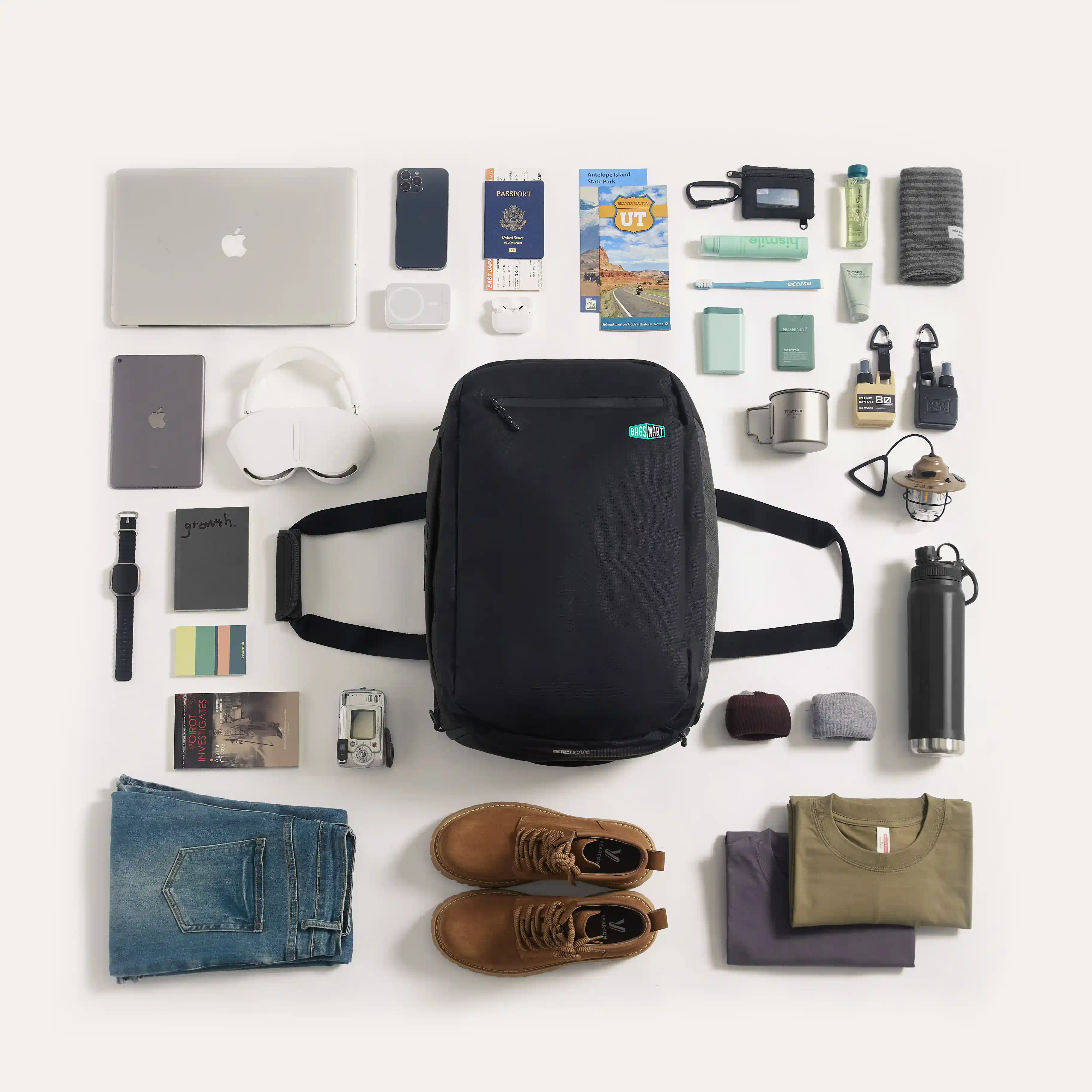 Paz 43L Carry On Travel Duffle Backpack - Image 40