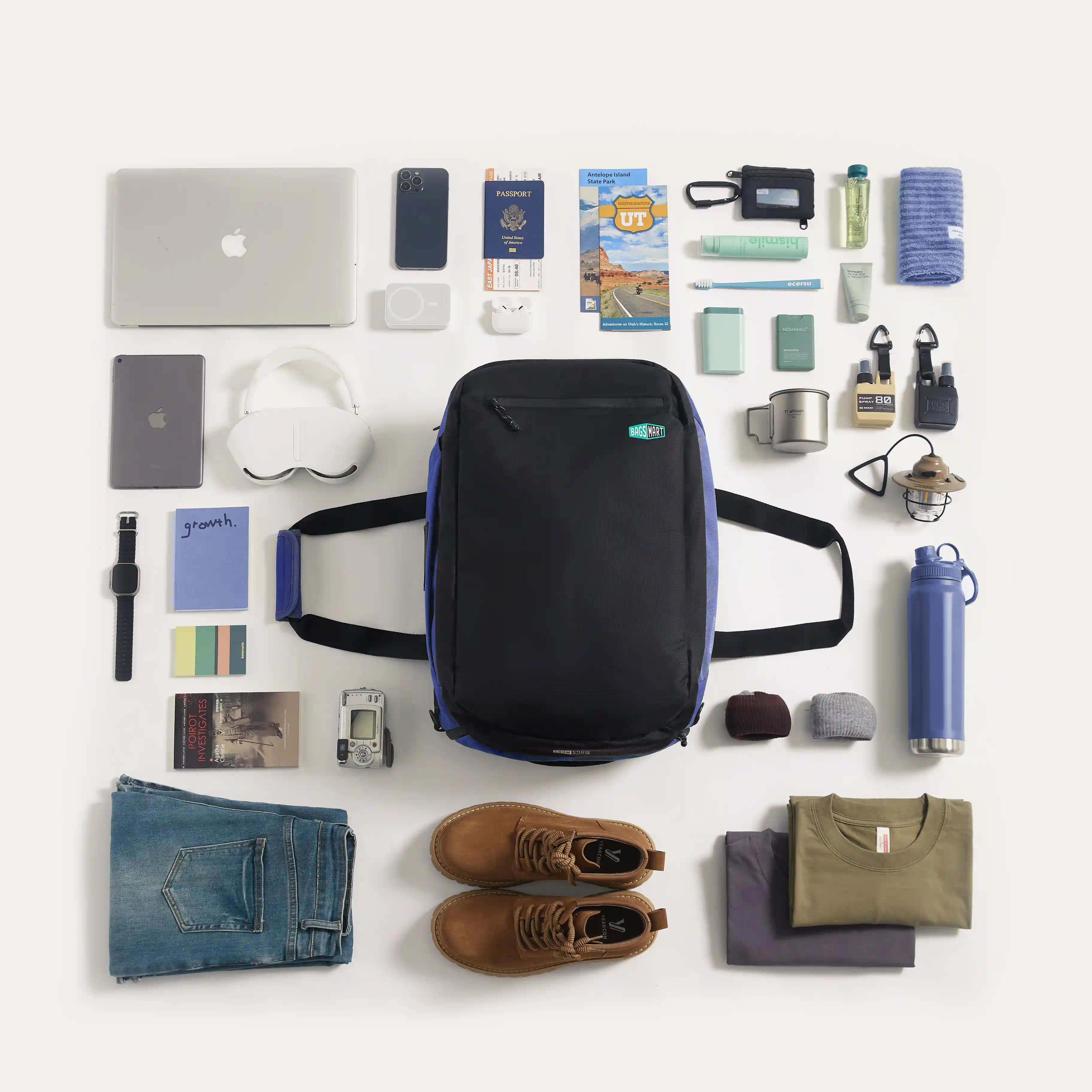 Paz 43L Carry On Travel Duffle Backpack - Image 63