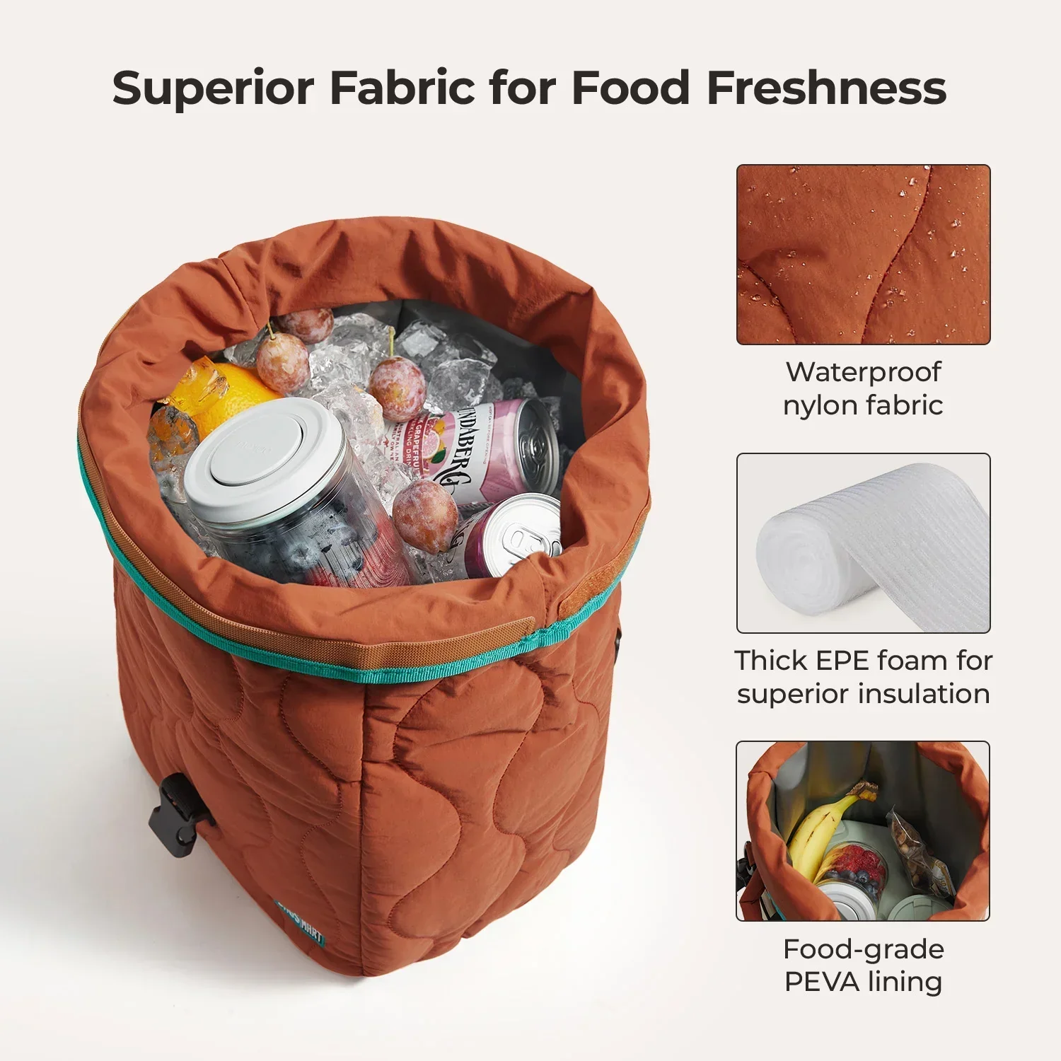 (Free Gift)Paz Roll Top Lunch Bag - Image 3