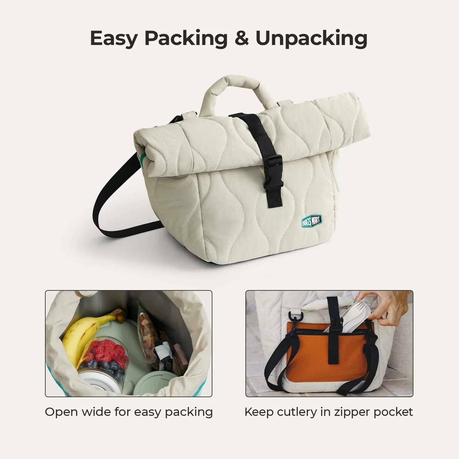 (Free Gift)Paz Roll Top Lunch Bag - Image 33