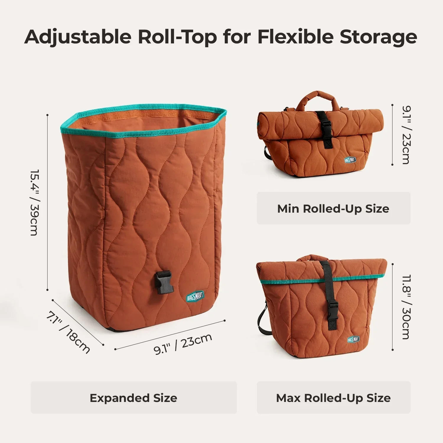 (Free Gift)Paz Roll Top Lunch Bag - Image 6