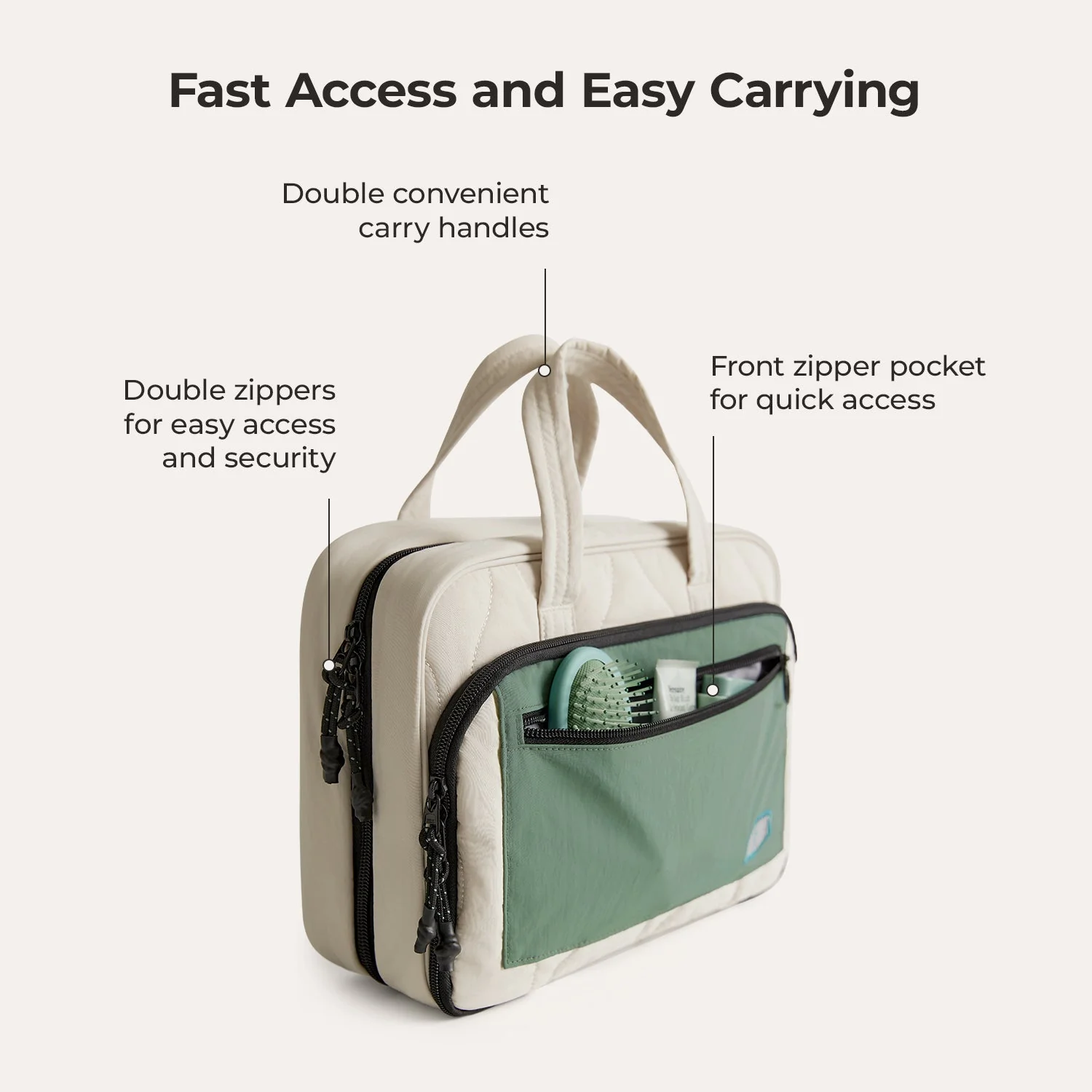 Paz Hanging Toiletry Bag - Image 4