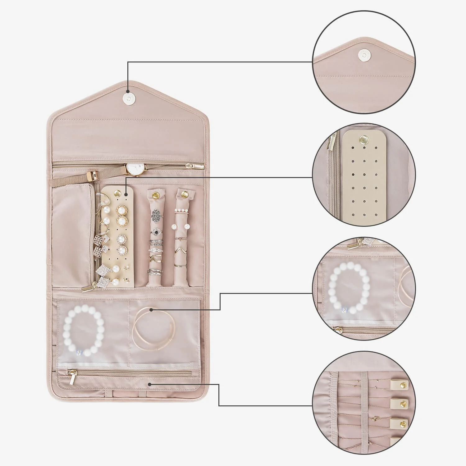 Peri Folding Jewelry Organizer - Image 10