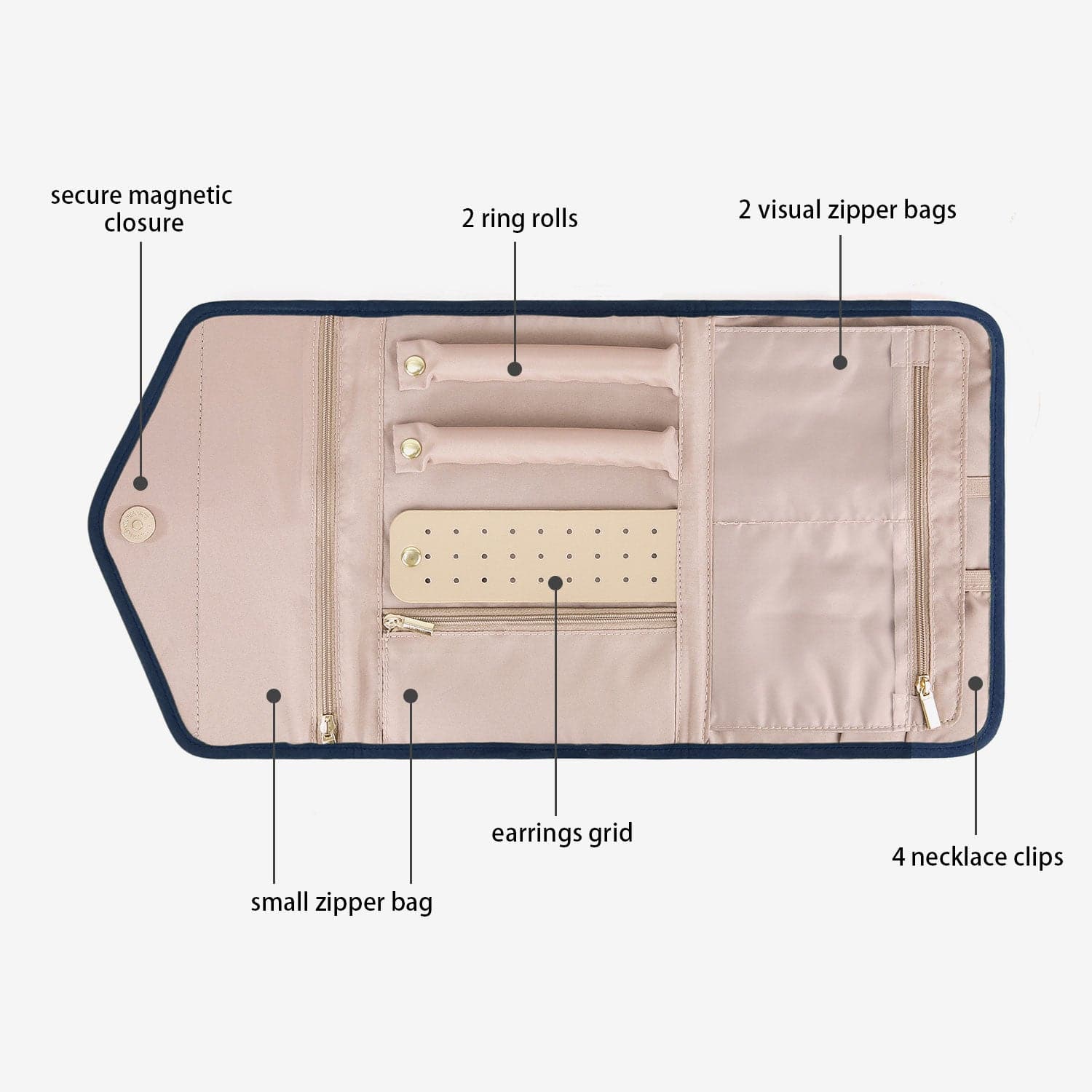 Peri Folding Jewelry Organizer - Image 25