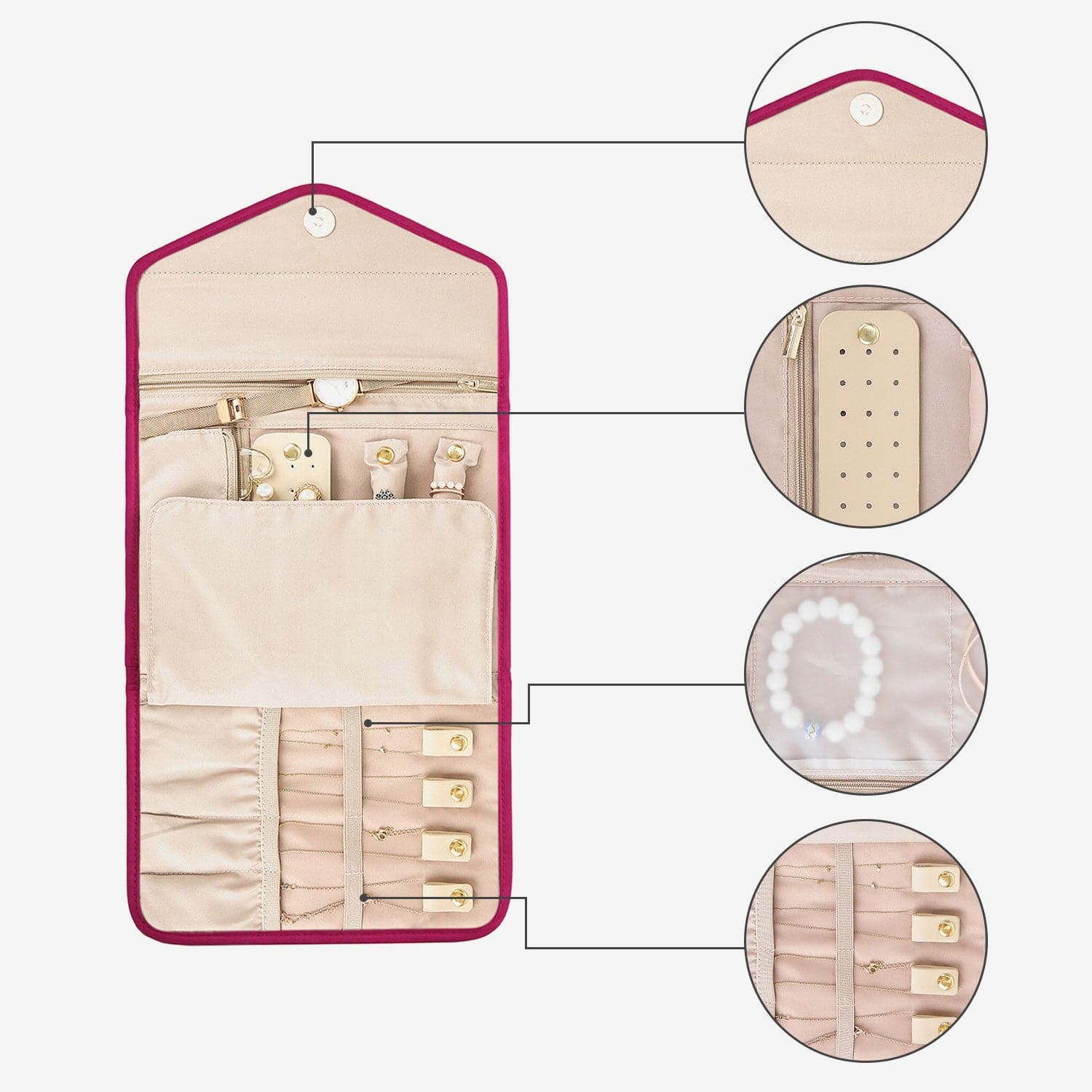 Peri Folding Jewelry Organizer - Image 32