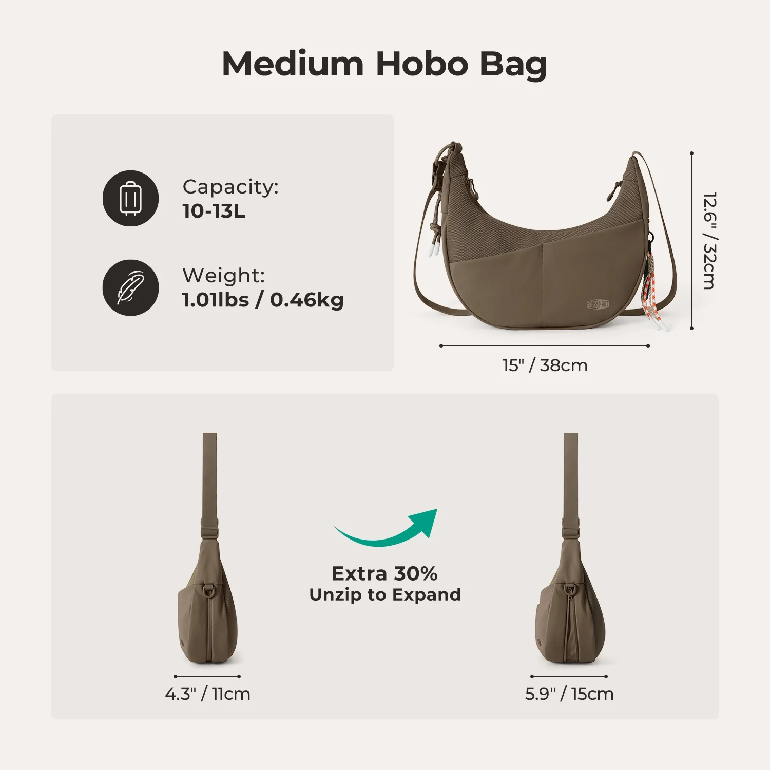 REIKI Hobo Schultertasche - Image 65