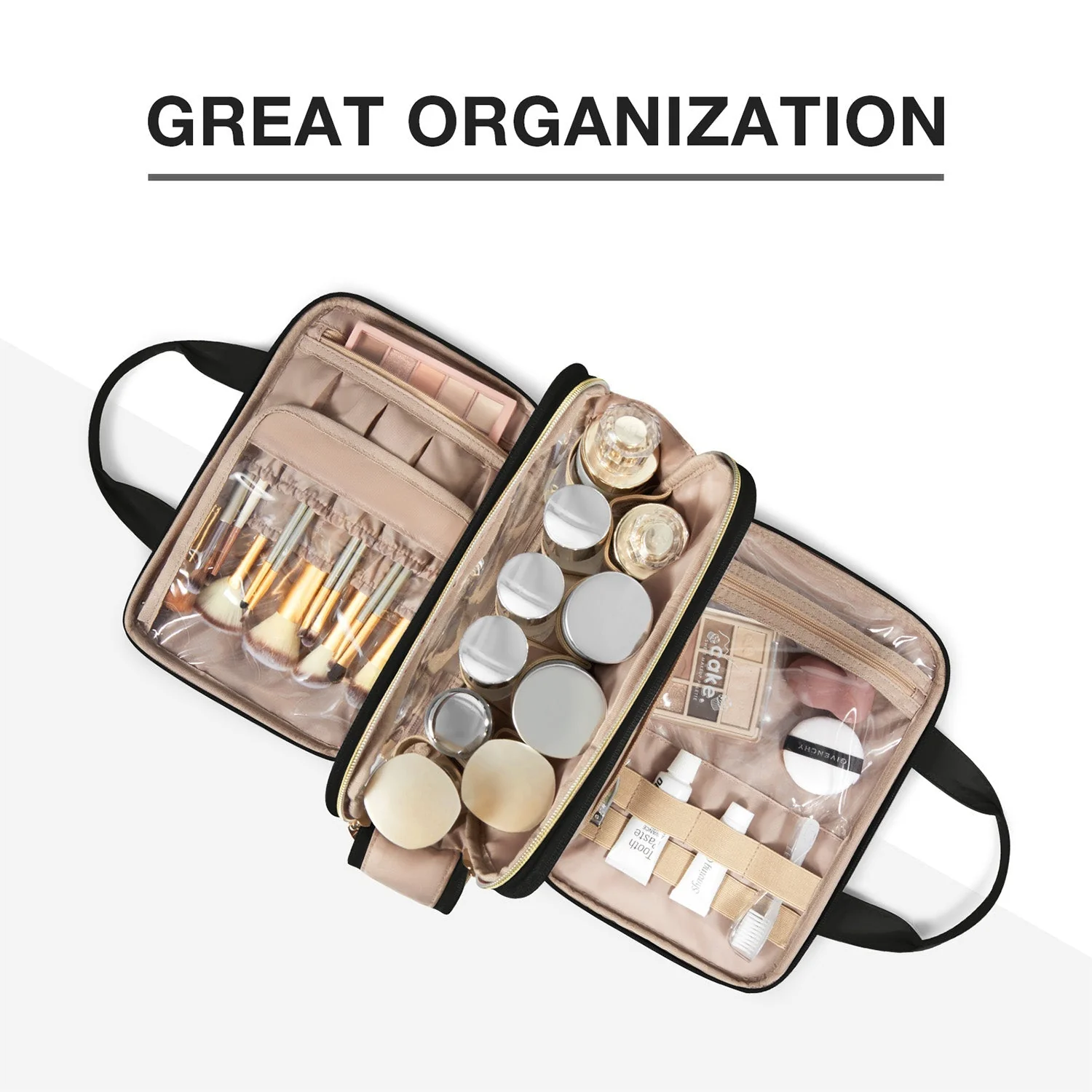 Travel Water-resistant Makeup Organizer Bag - Image 15