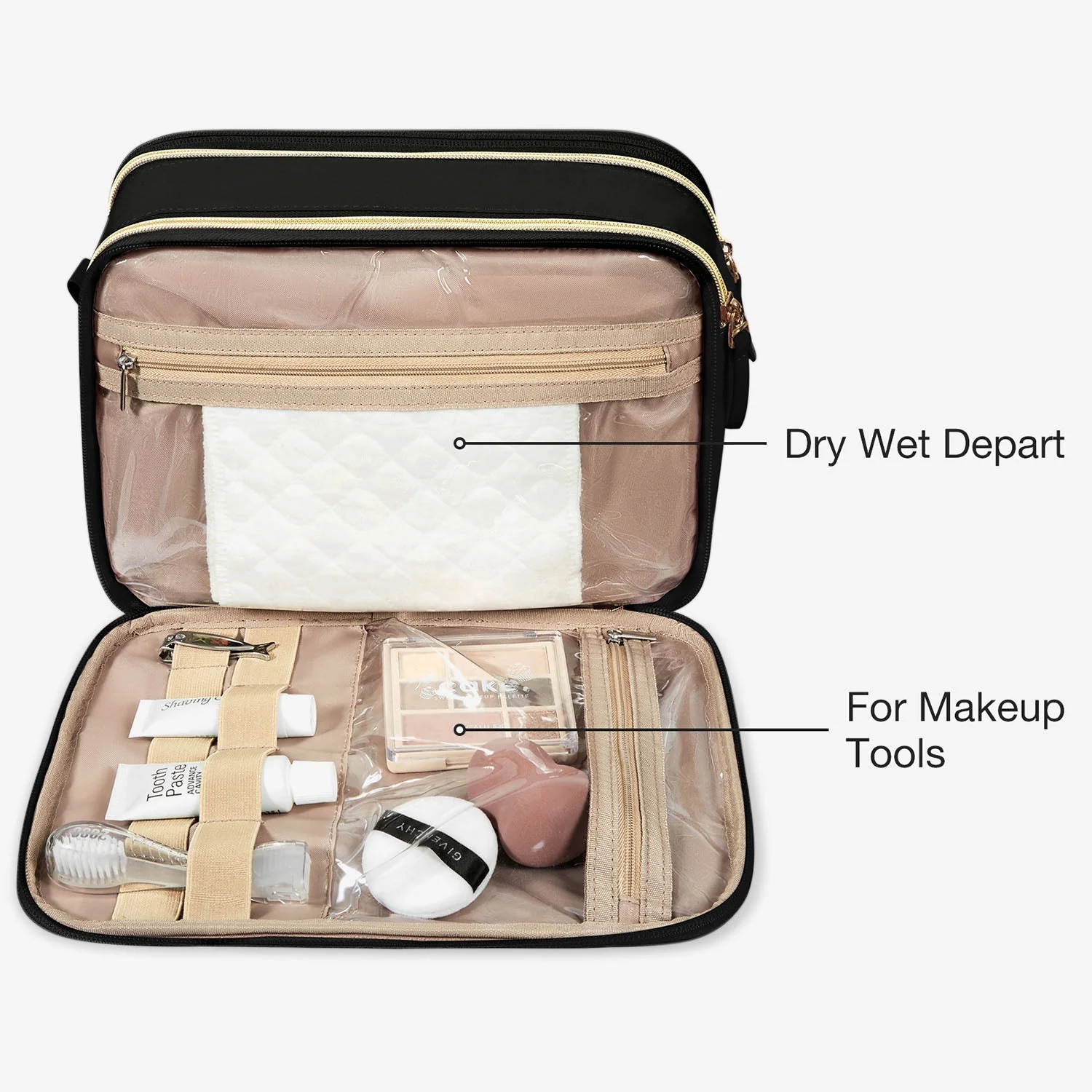 Travel Water-resistant Makeup Organizer Bag - Image 17