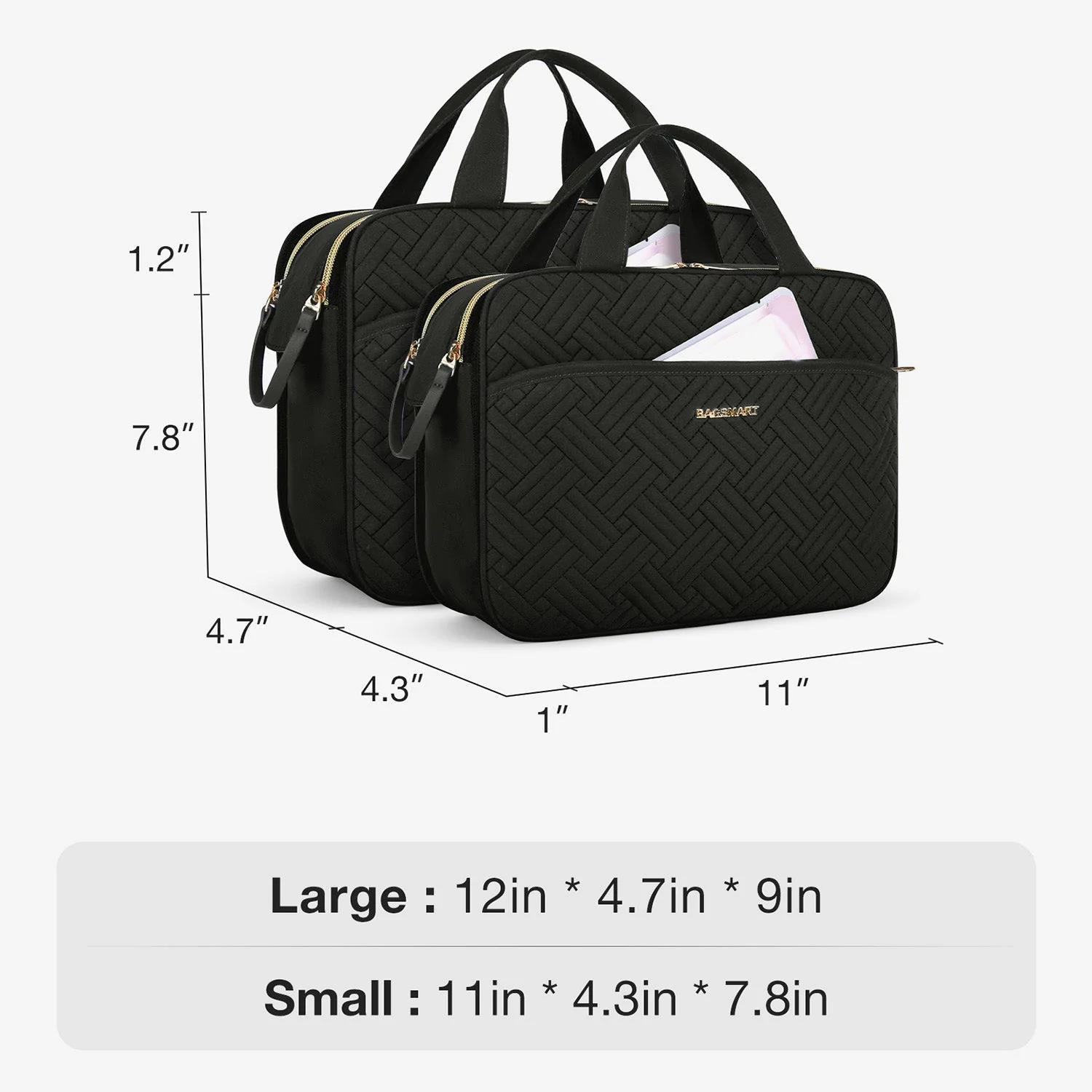Travel Water-resistant Makeup Organizer Bag - Image 19