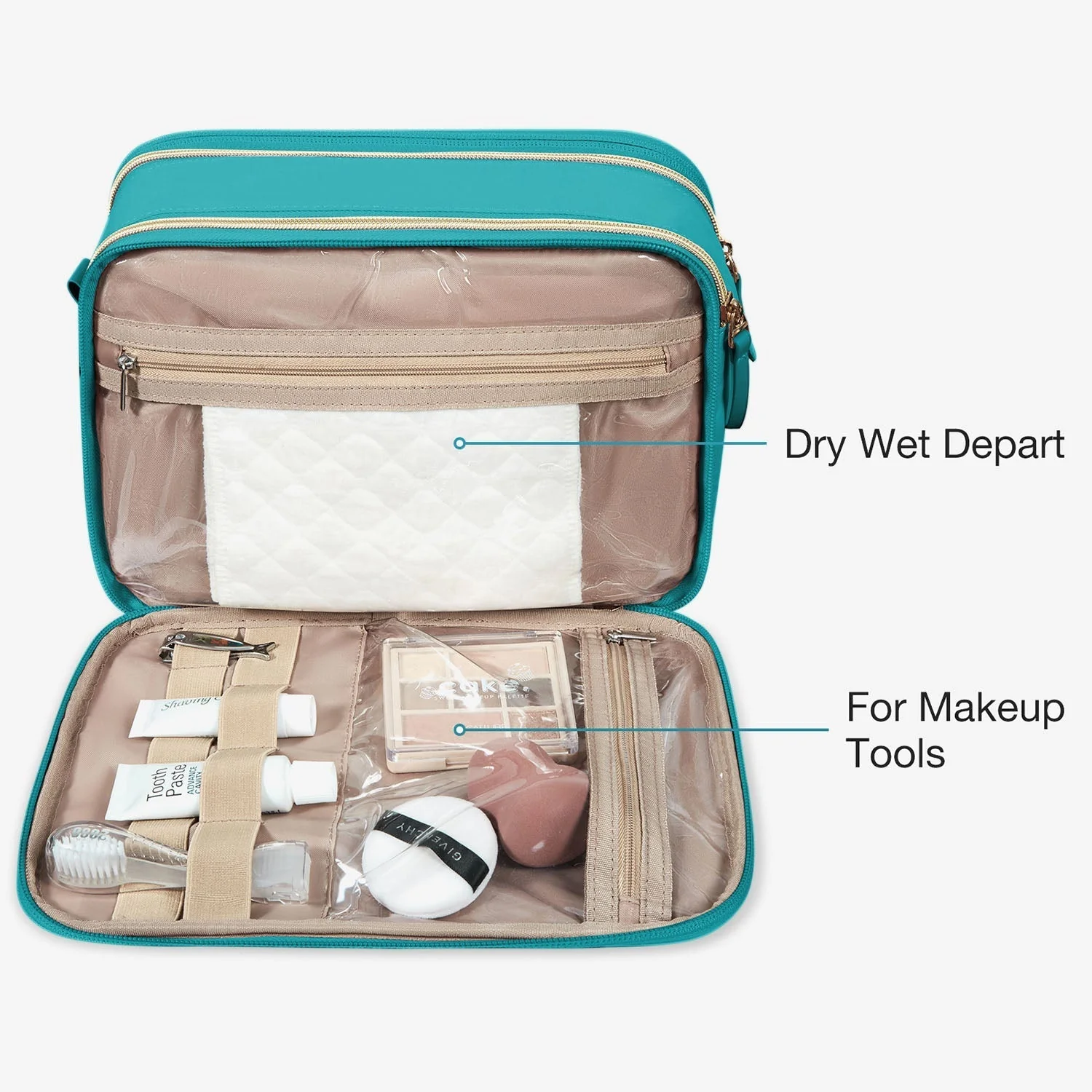 Travel Water-resistant Makeup Organizer Bag - Image 23