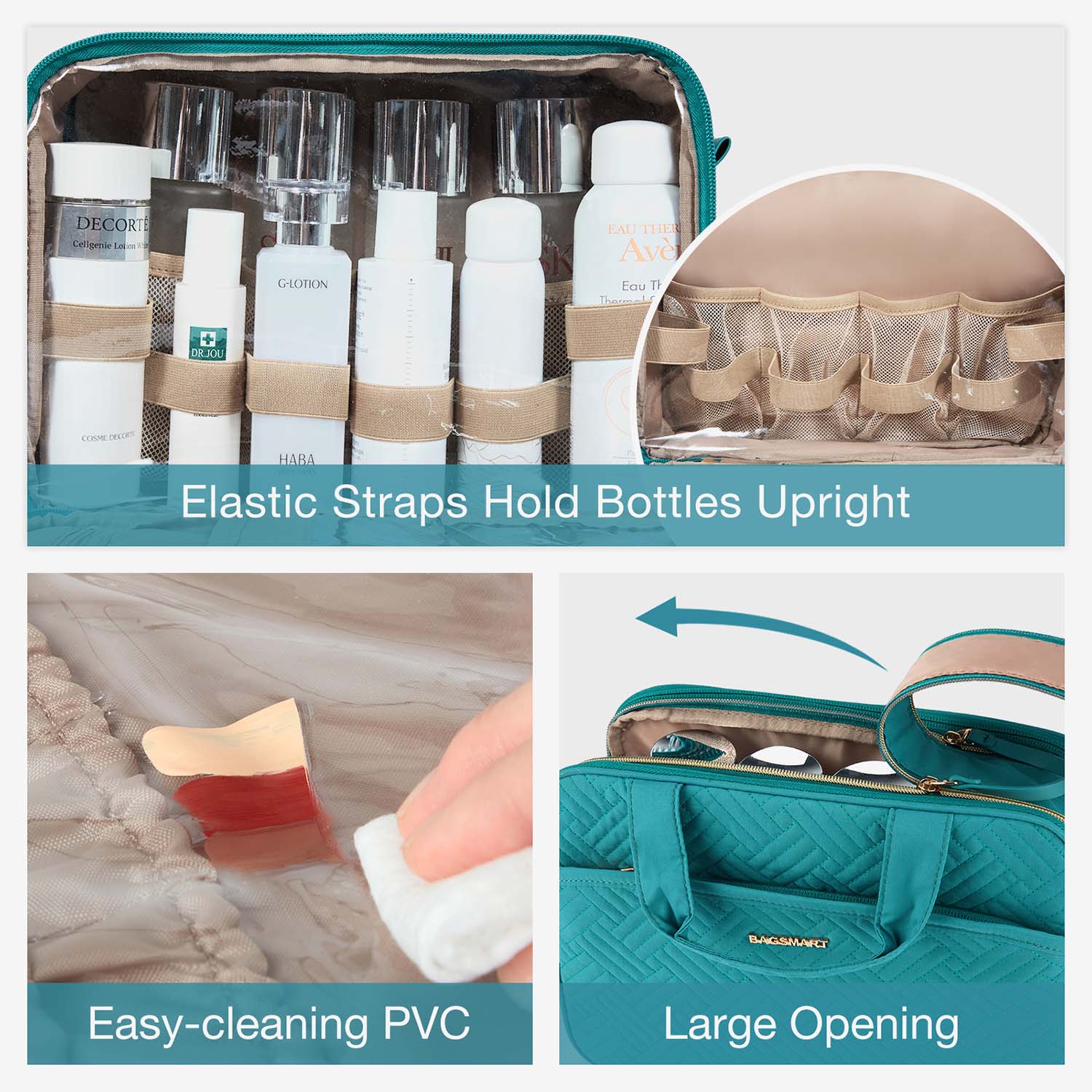 Travel Water-resistant Makeup Organizer Bag - Image 24