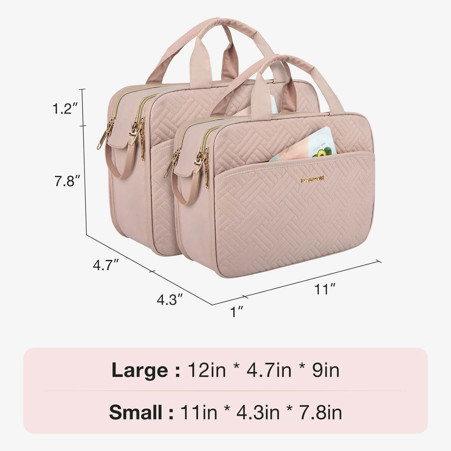Travel Water-resistant Makeup Organizer Bag - Image 5
