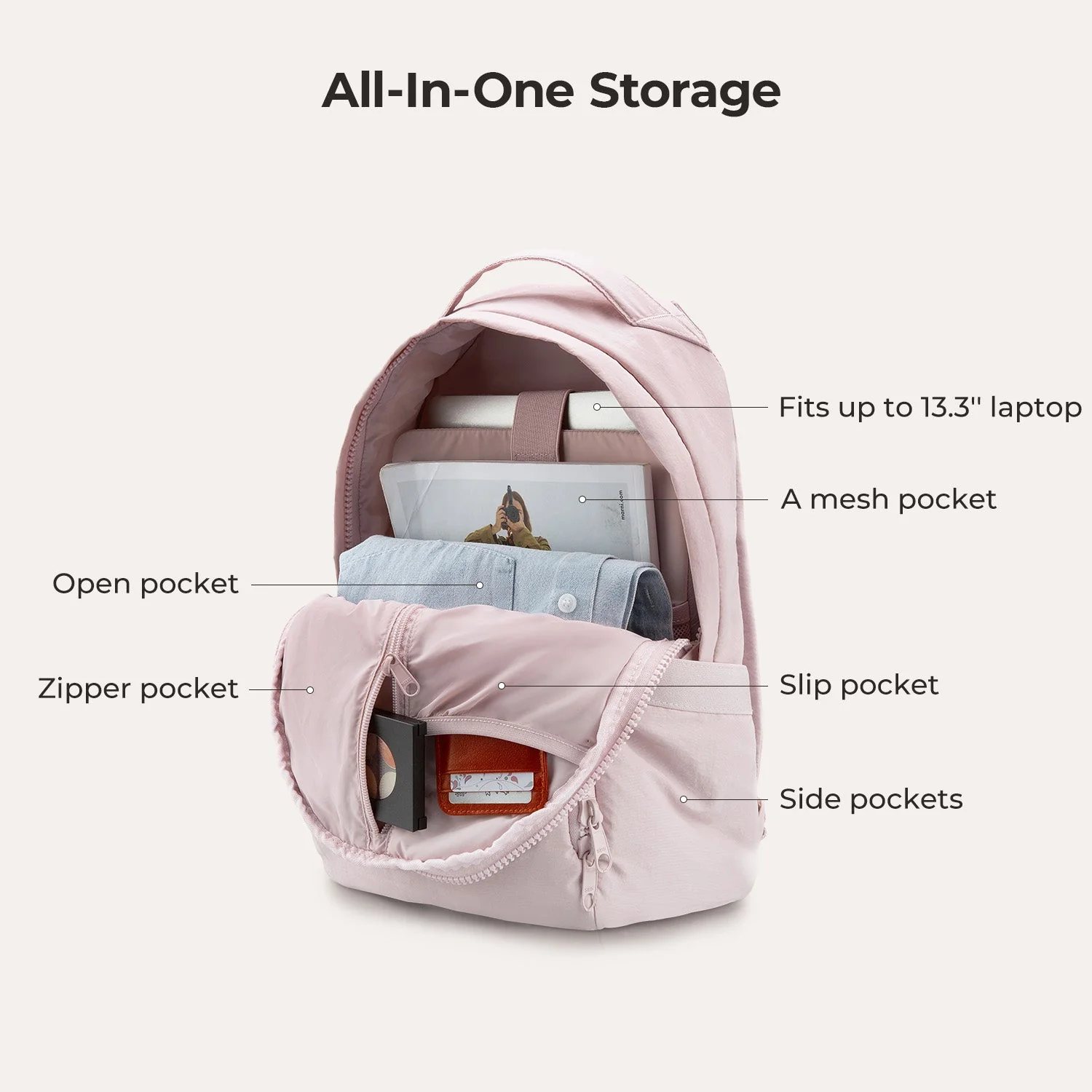 Zoraesque Featherlight Rucksack für 13" Laptop - Image 3